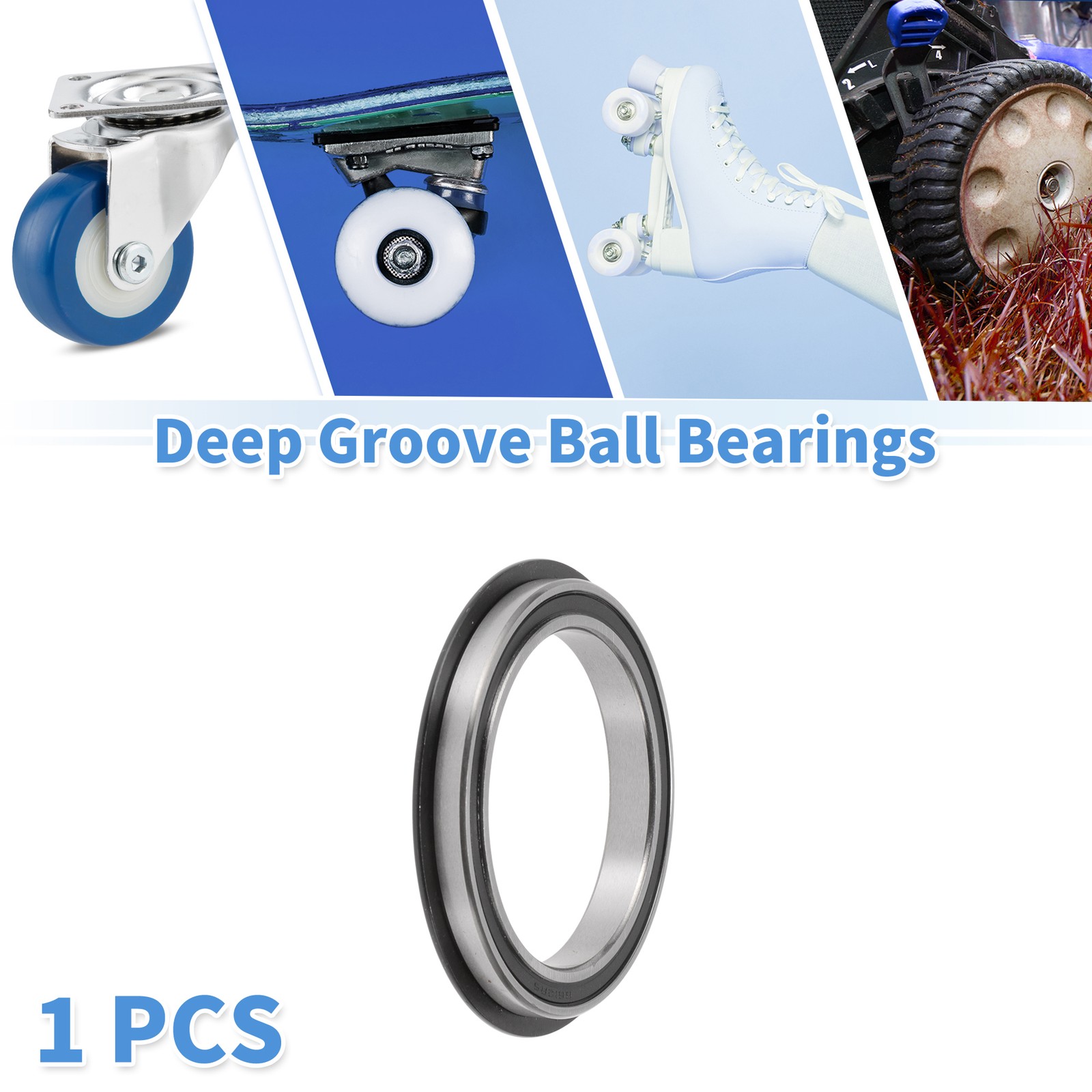 6812NR2RS Deep Groove Ball Bearings 60x78x10mm Scooter Skateboard Wheel