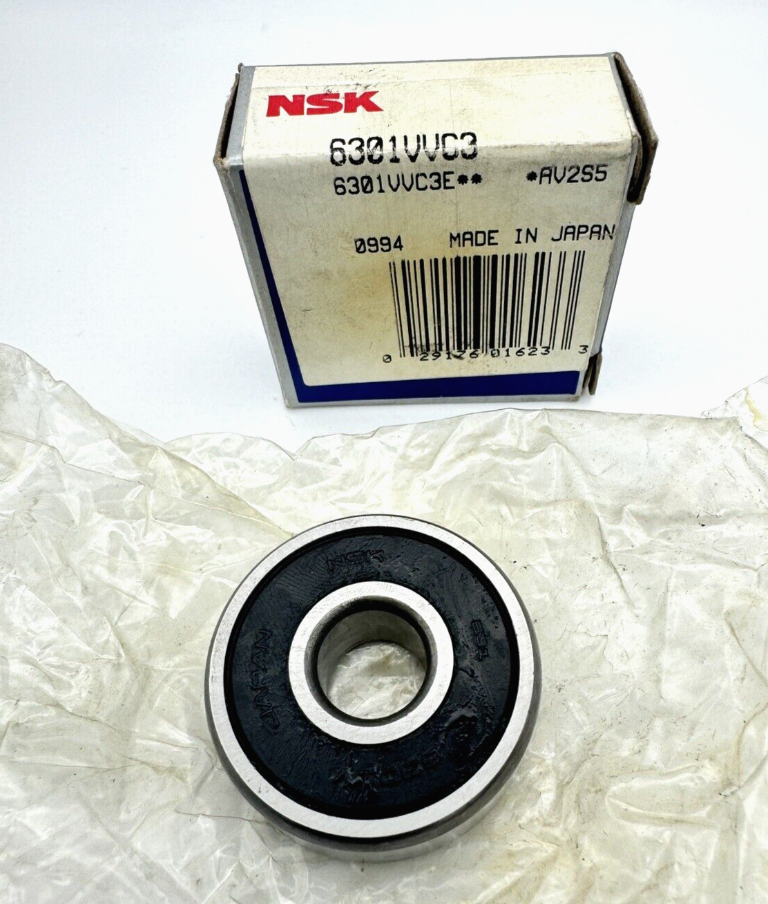 NSK 6301VVC3E Deep Grove Ball Bearing 12 mm ID x 37 mm OD x 12 mm