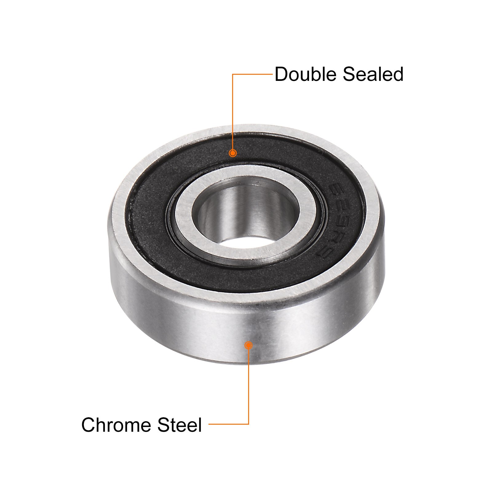 10pcs 629-2RS Deep Groove Ball Bearings, Chrome Steel Z3 Bearing 9 x 26 x 8mm