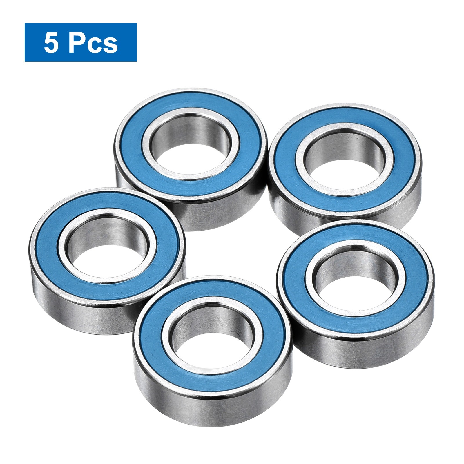 5Pcs 688-2RS Deep Groove Bearing, 8x16x5mm Double Sealed Chrome Steel ABEC-7