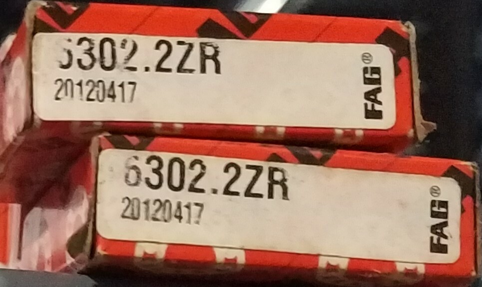 FACTORY NEW! FAG 6302-2ZR Deep Groove Ball Bearing 15x42x13 mm, Metal Shields