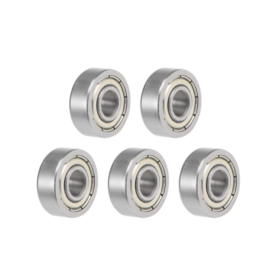 605ZZ Deep Groove Ball Bearings Z2 5x14x5mm Double Shielded Carbon Steel 5pcs