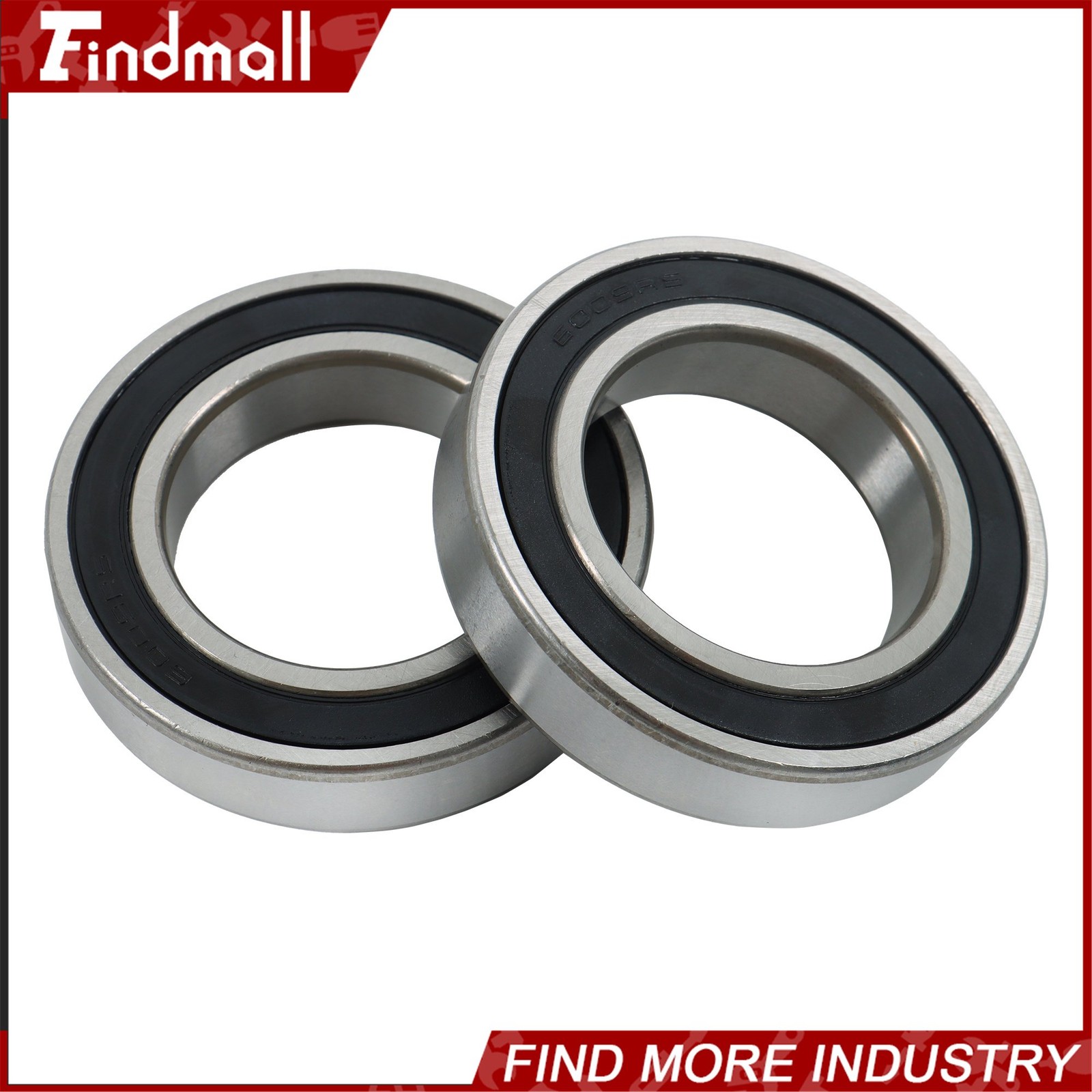 Findmall 6009-2RS Deep Groove Bearings 10 Pack 45x75x16mm Pre-Lubed Sealed