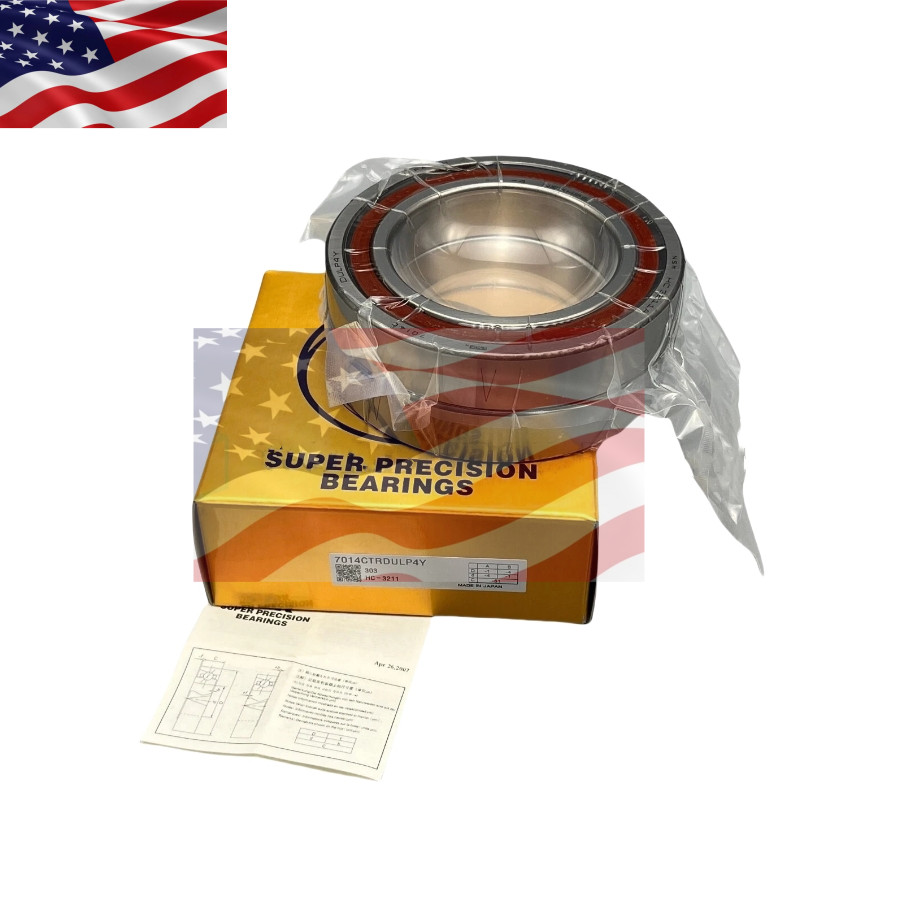 For NSK 7014CTRDULP4Y Abec-7 NSKHPS Super Precision Spindle Bearings Duplex-Set