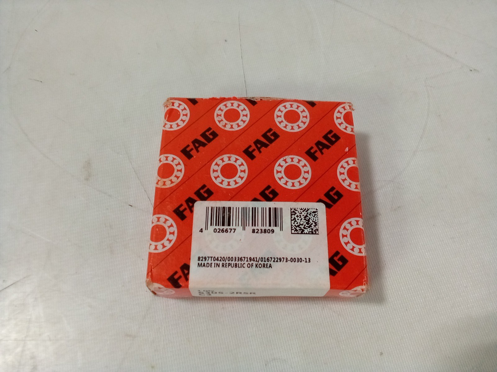 FAG 6305 2RSR.L38 Bearing Rubber Seals 25x62x17 mm 6305 2RSR 2RS 6305RS