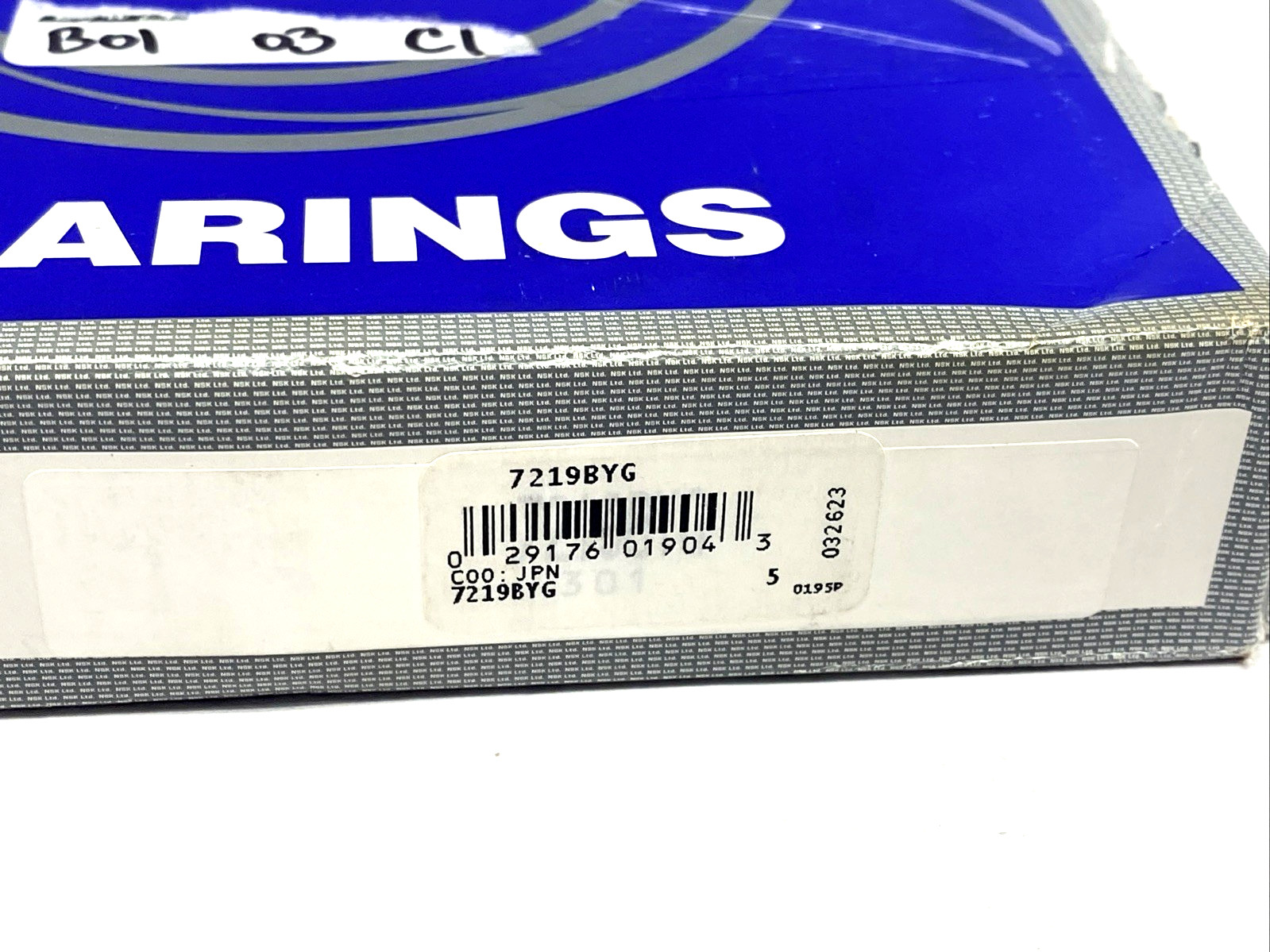 NSK 7219BYG Angular Contact Bearing 95mm Bore 170mm OD 32mm Wide
