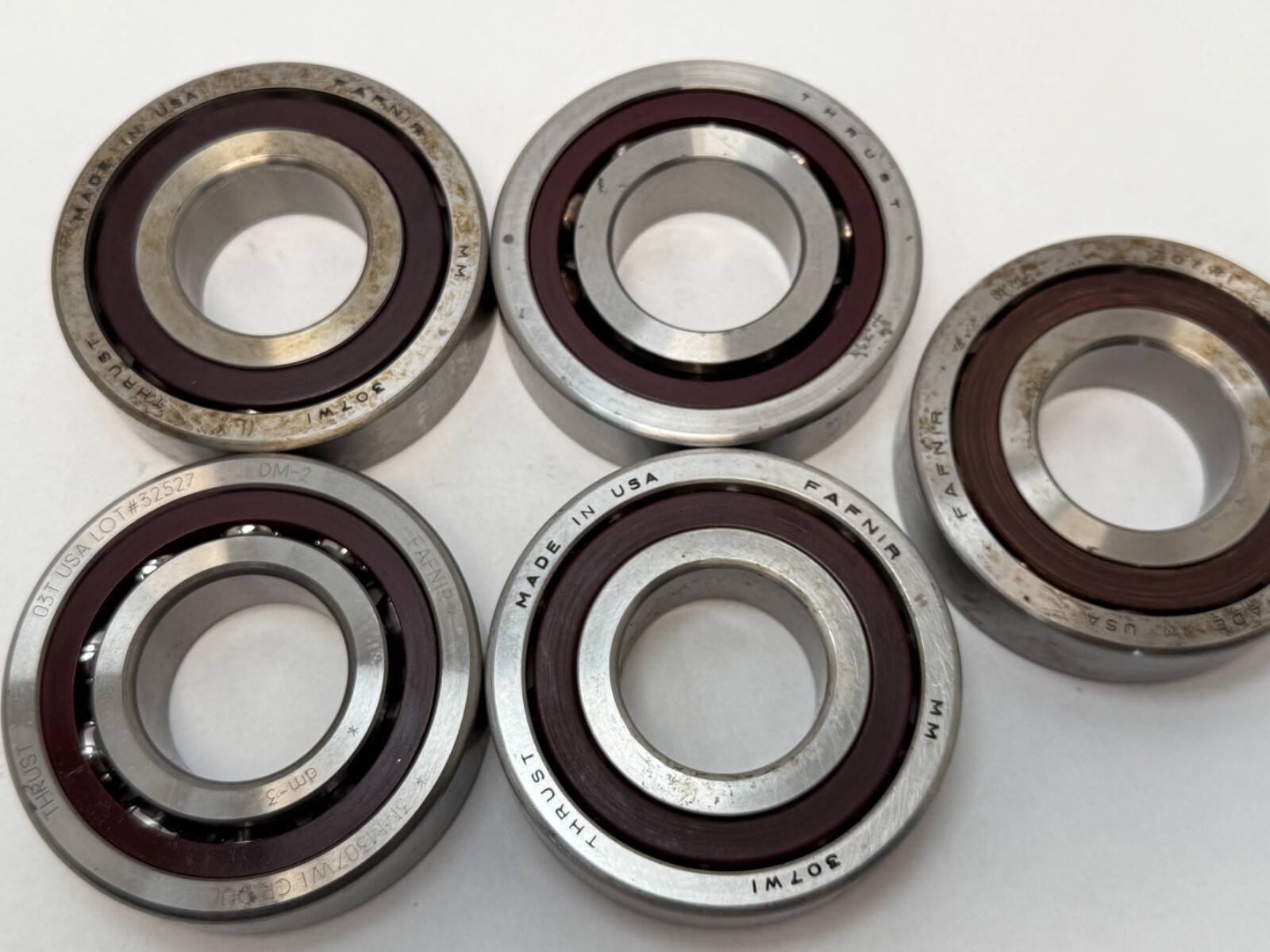 Fafnir 3MM307WI-DUL Angular Bearing 7307 3MM-307-WI-CR-DUL 35x80x21 mm 5 Pcs