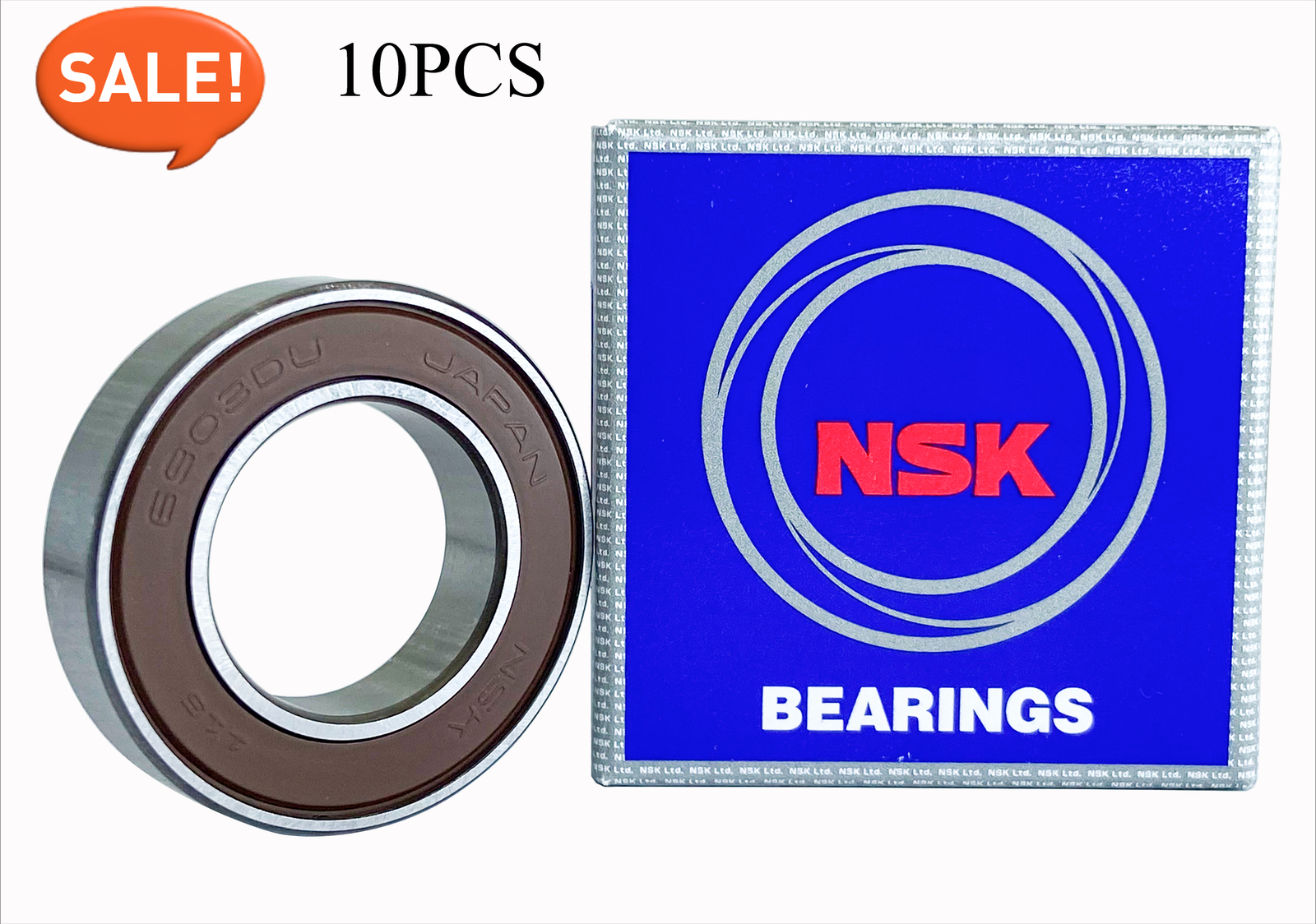 10PCS NSK 6903DDU 6903-2RS 17X30X7MM Double Rubber Sealed Bearings MADE IN JAPAN