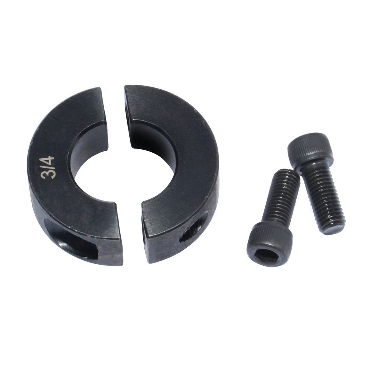 Double Split Shaft Collars 1/4 Inch Bore OD 11/16″ Black Oxide Set Screw Styl…