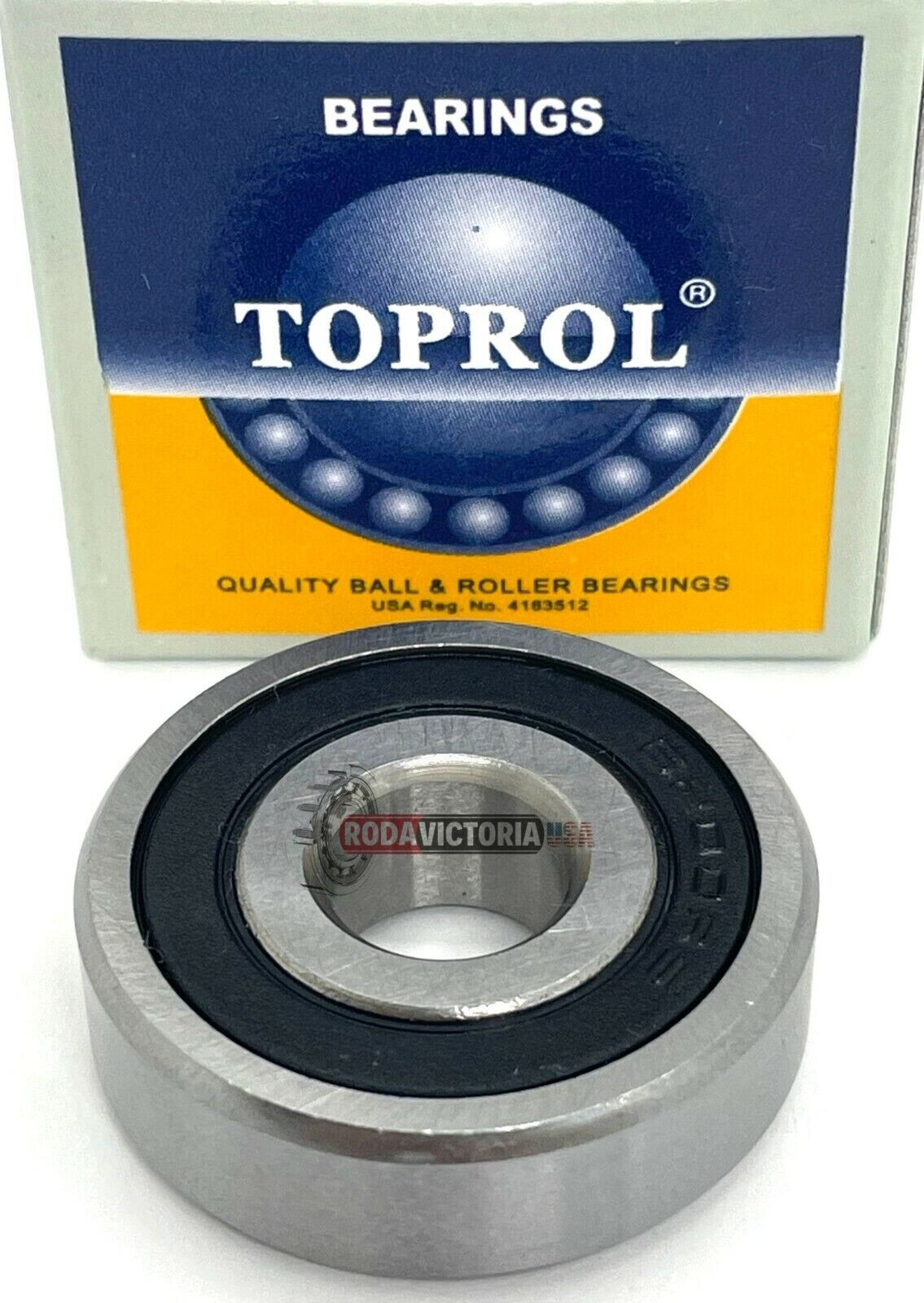 6200-2RS C3 EMQ Premium Rubber Sealed Ball Bearing, 10x30x9mm, 6200RS