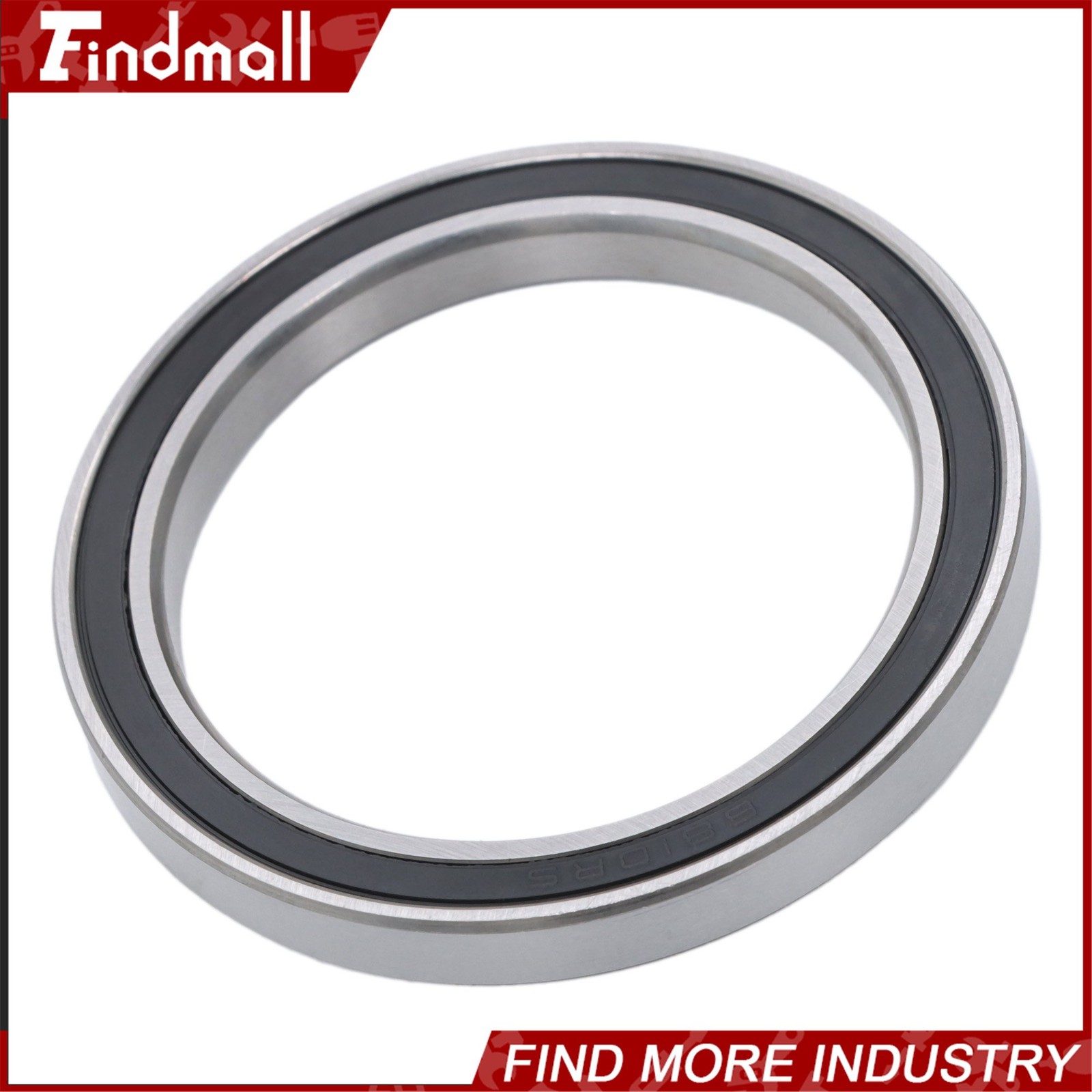 Findmall 10pcs 6810-2RS Ball Bearings 50x65x7mm Double Sealed Pre-Lubricated