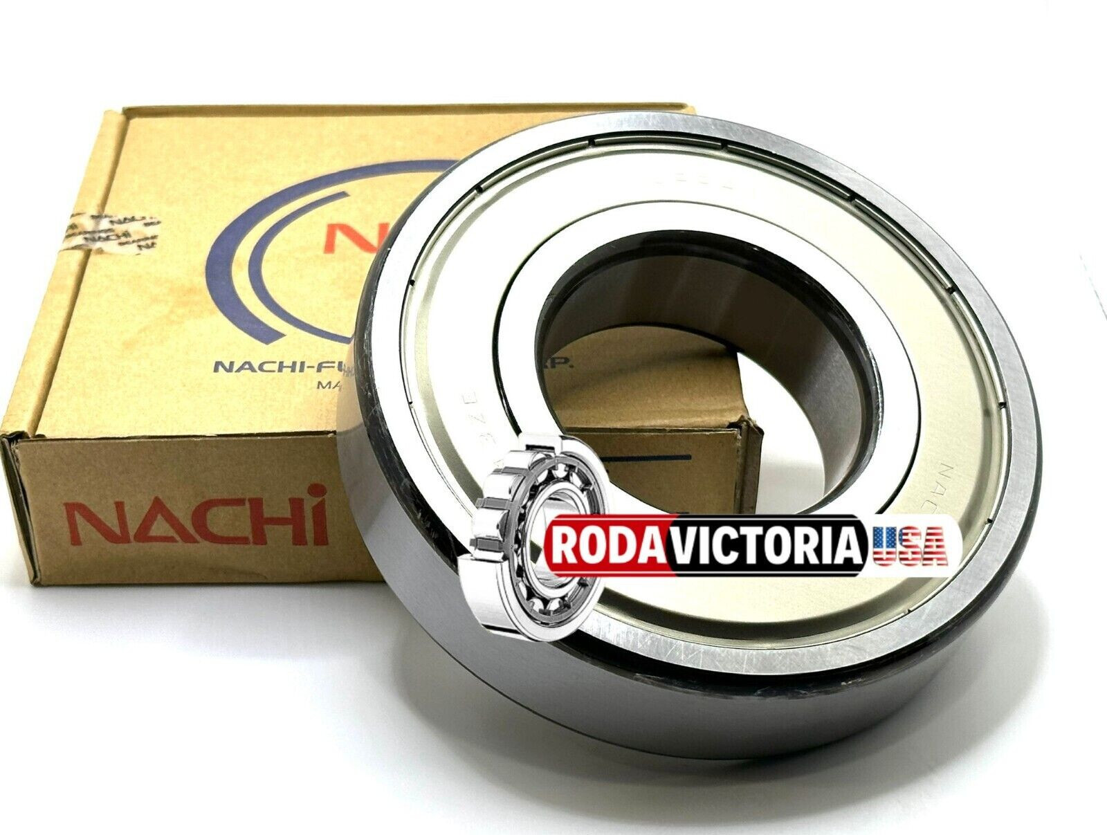 NACHI JAPAN 6313 ZZE DEEP GROOVE BALL BEARING, METAL SHIELDED 65x140x33mm.