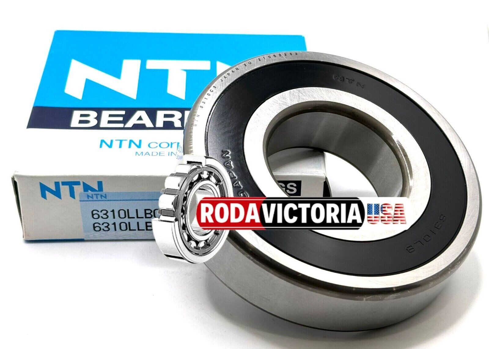 NTN 6310 LLB C3 / 5K DEEP GROOVE BALL BEARING, RUBBER SEALED 50x110x27 mm