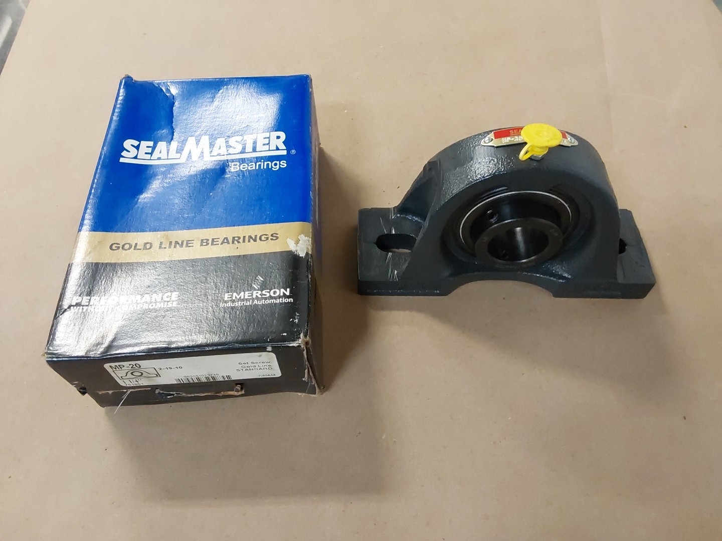 SEALMASTER MP-20 Set Screw GOLD LINE BEARINGS 1-1/4″