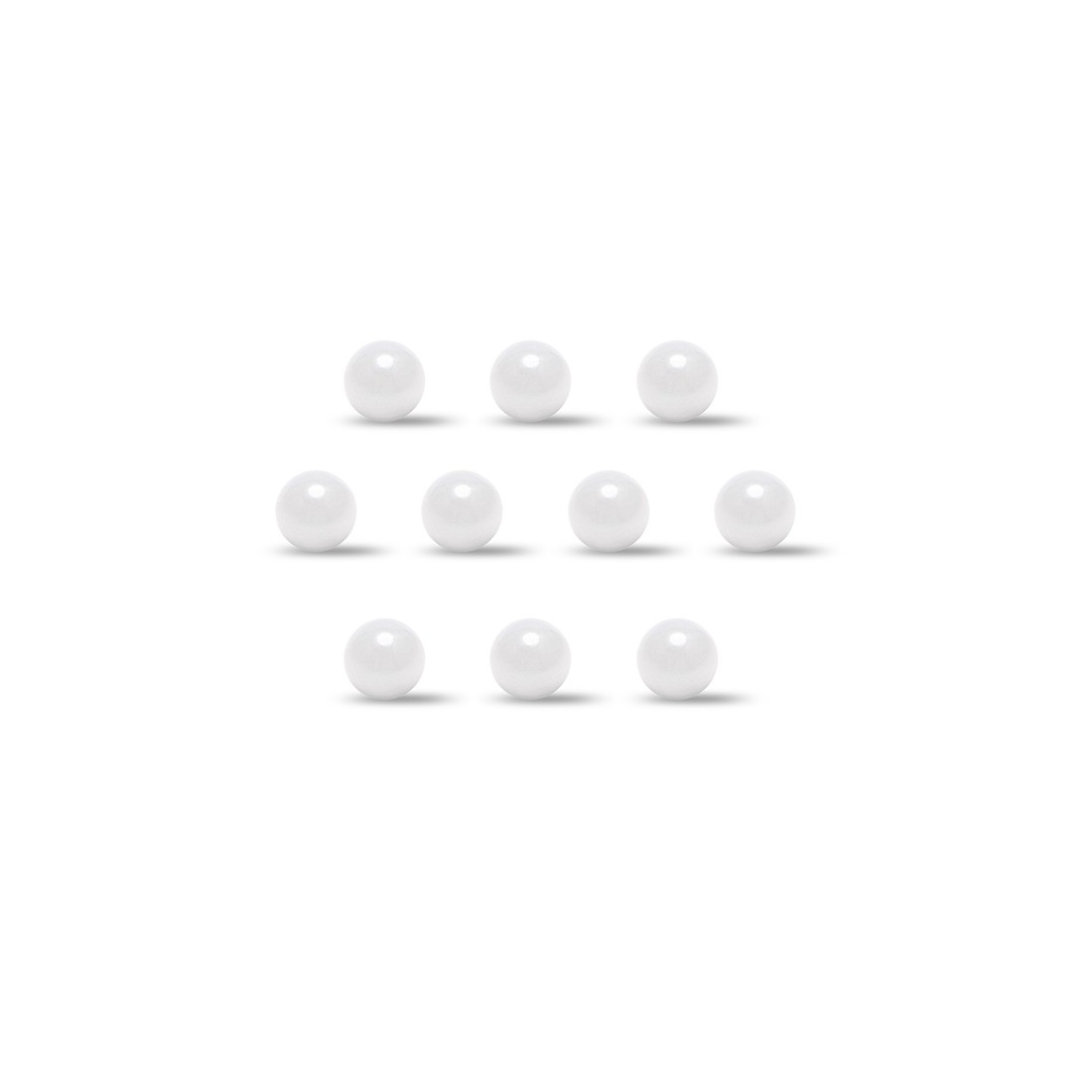 1mm Ceramic Bearing Balls, ZRO2 Zirconium Oxide Ball G10 Precision 10pcs