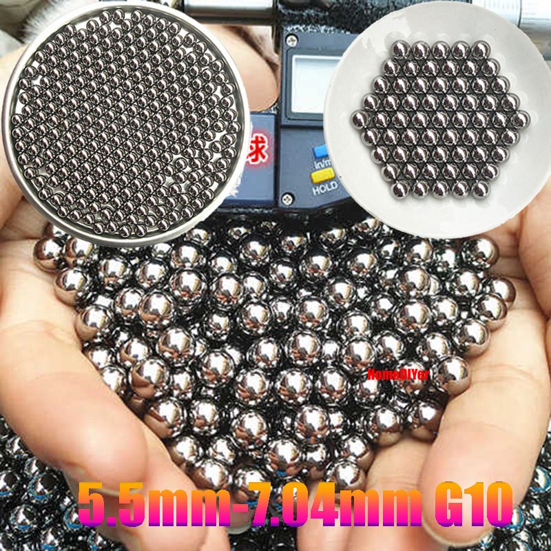 Smooth Solid Steels Ball Diameter 5.5mm-7.04mm G10 High Precision Bearing Balls