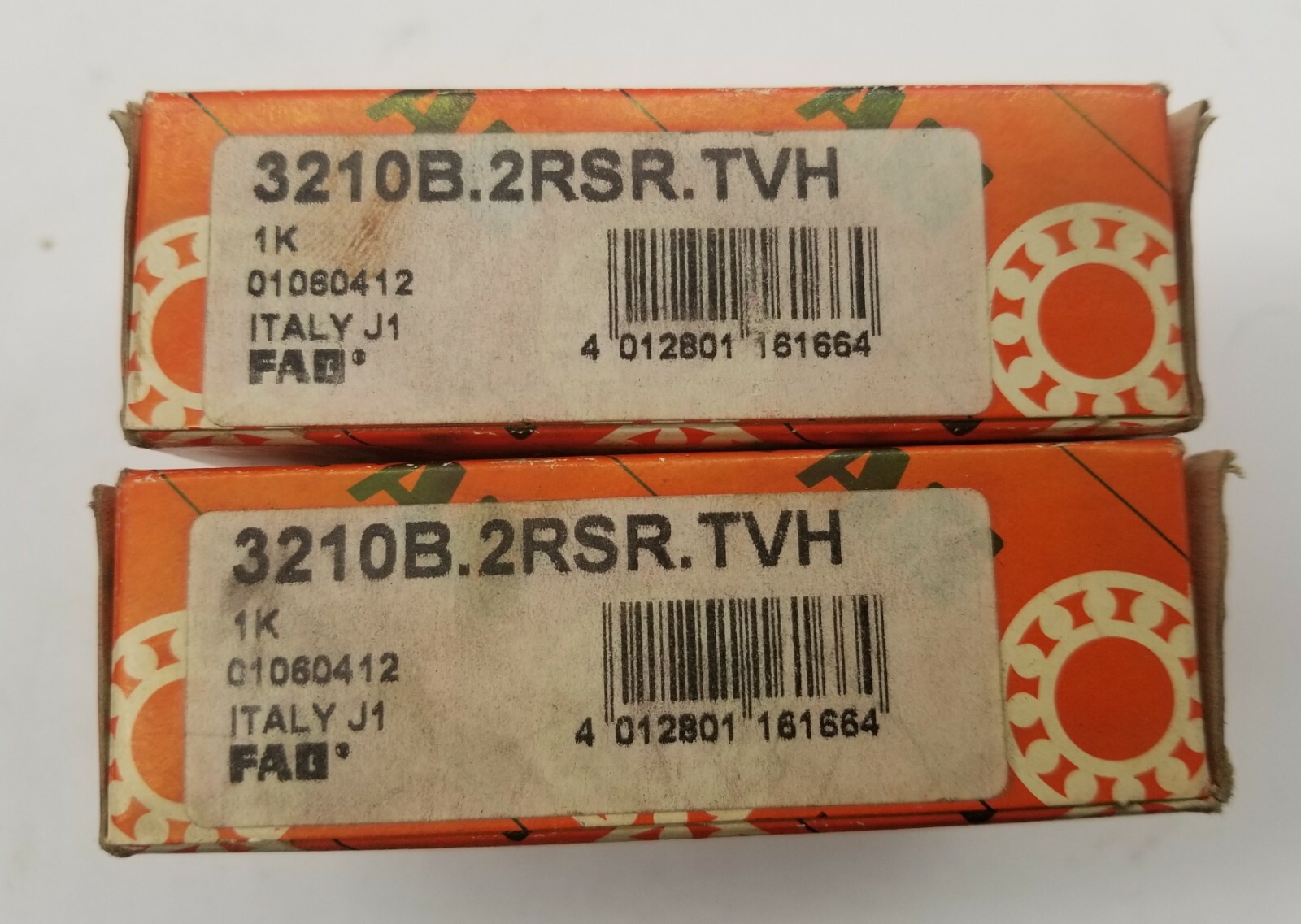 One(1) FAG 3210B-2RSR-TVH Angular Contact Ball Bearing