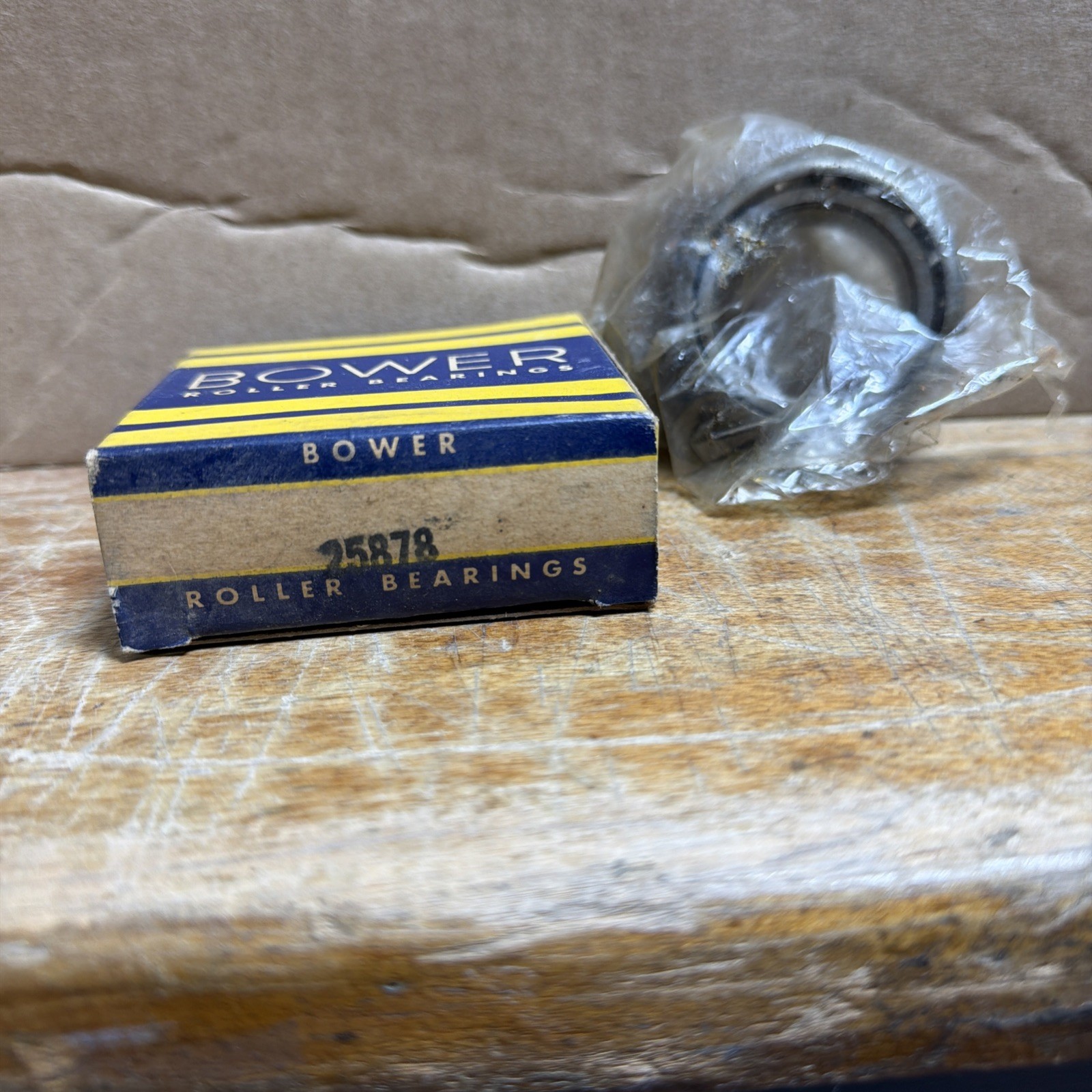 NTN BOWER – 25878 – ROLLER BEARING CONE & CUP 1-3/8 x 2-7/8 x .969 in. NEW