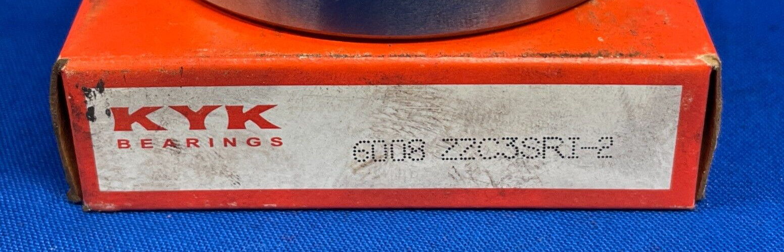 KYK DEEP GROOVE BALL BEARING 6008 ZZC3SRI-2 40MM X 68MM X 15MM * LOT OF 2 *
