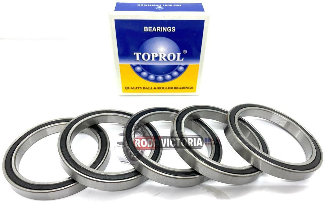 5 PCS TOPROL 6810-2RS C3 Premium Sealed Ball Bearing 50x65x7mm 6810-RS 61810-2RS