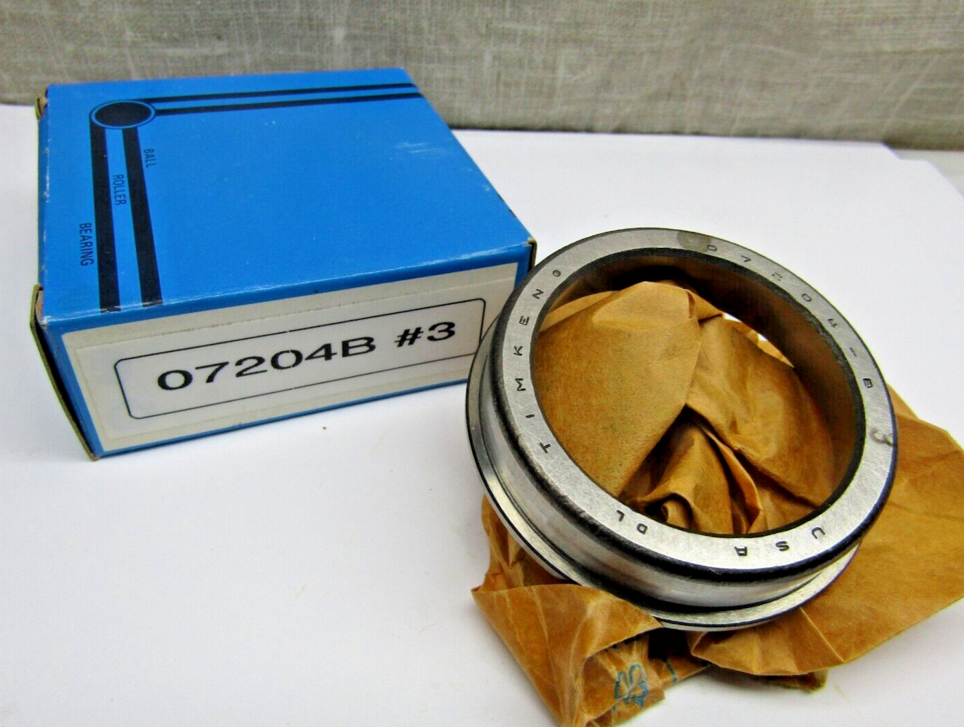 Timken 07204B -30000 *3 Class 3 Precision Flange Taper Roller Bearing Cup USA