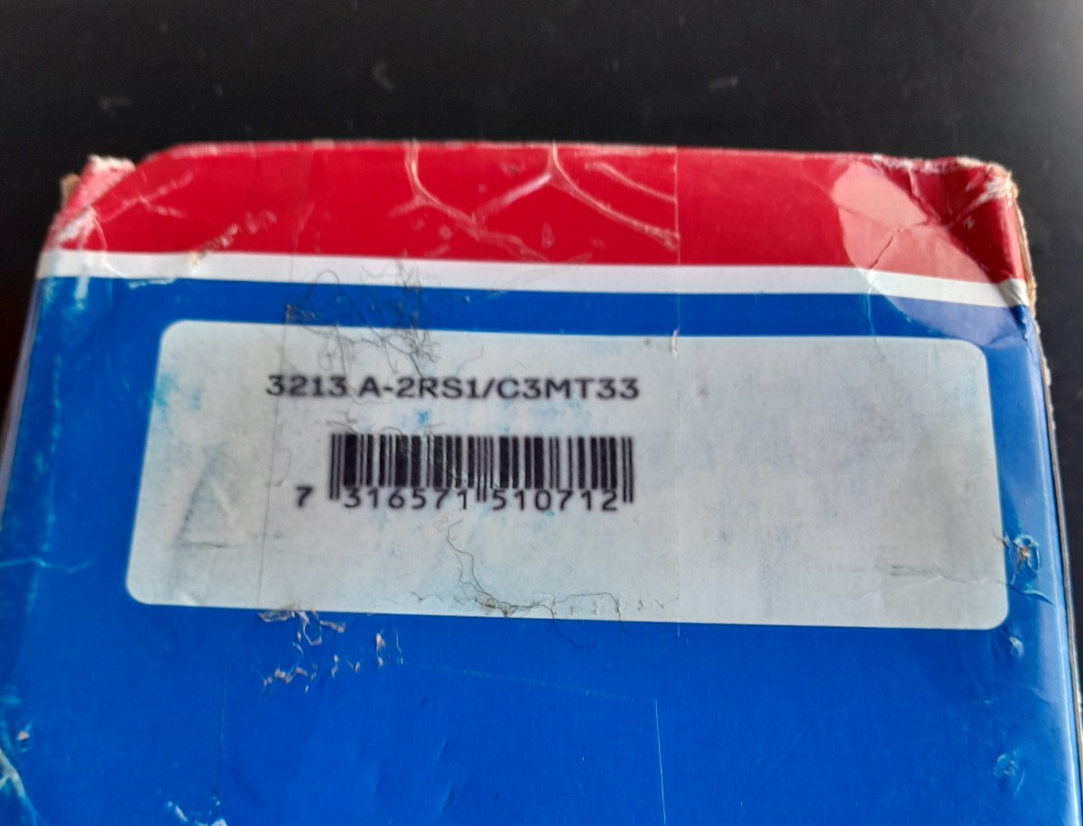 SKF 3213 2RS1 C3 MT33 Angular Contact Ball Bearing Double SEALs 65x120x38.1 mm