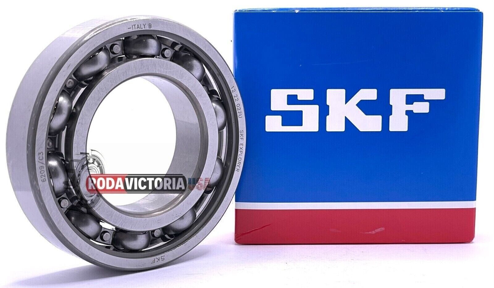 SKF 6209 DEEP GROOVE BALL BEARING 45X85X19mm OPEN TYPE NO SEALS SAME DAY SHIPPIN
