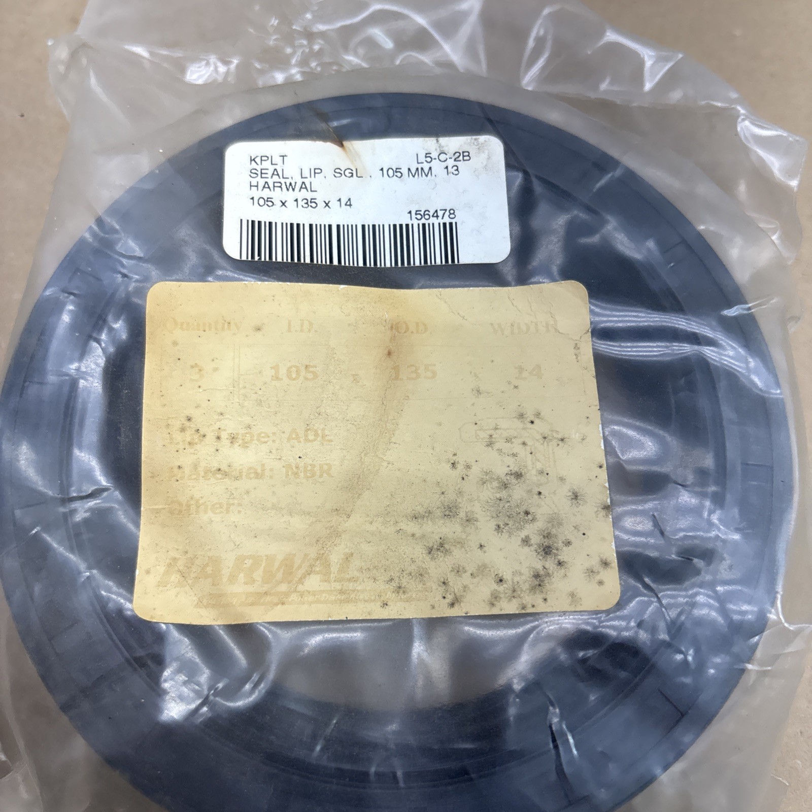 (3)HARWAL 105MM X 135MM X 14MM TC METRIC OIL SEAL NEW NIB!