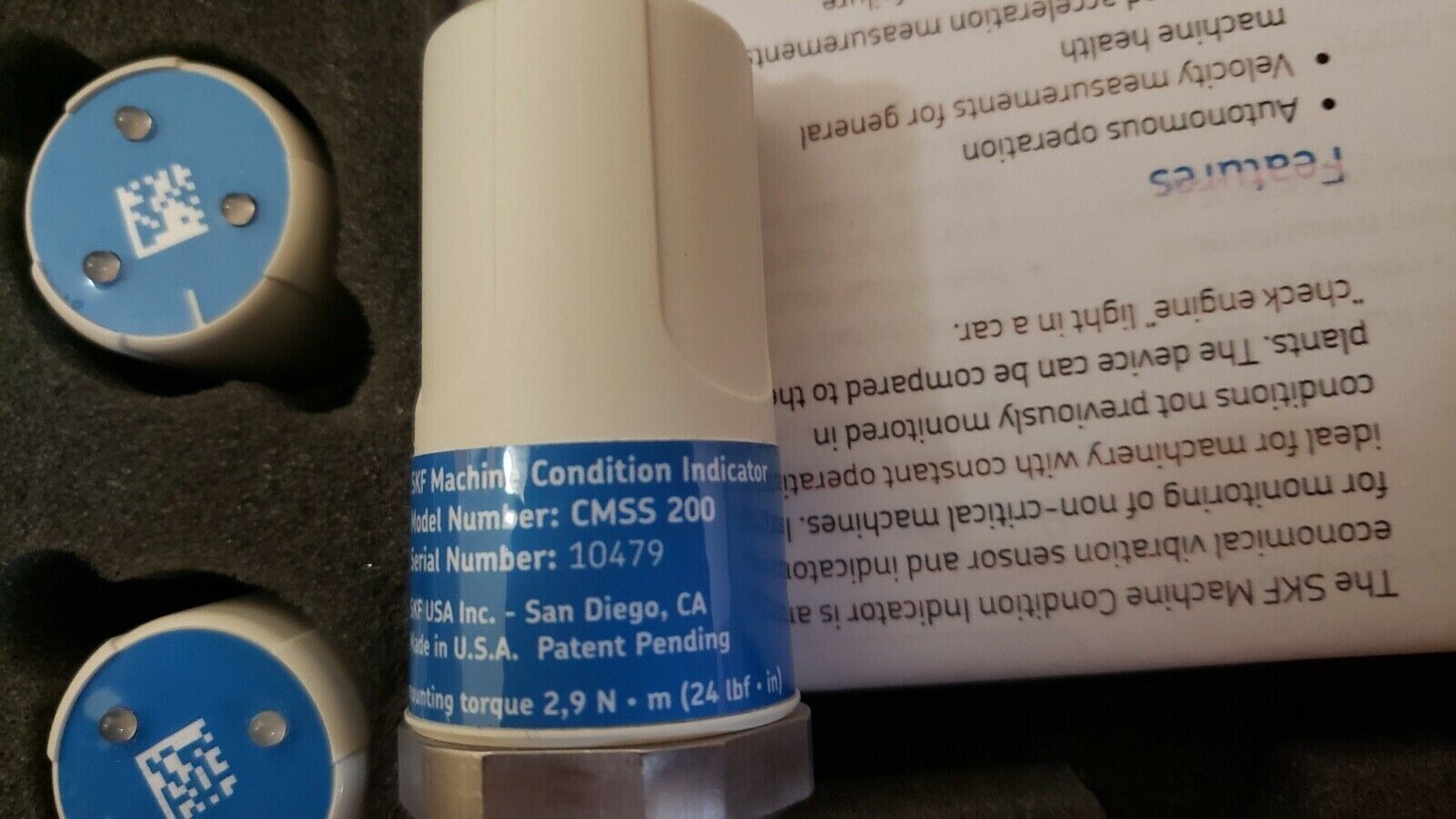 New SKF Machine Condition Indicator CMSS 200-10-SL 7316575588915 USA NextDay Air