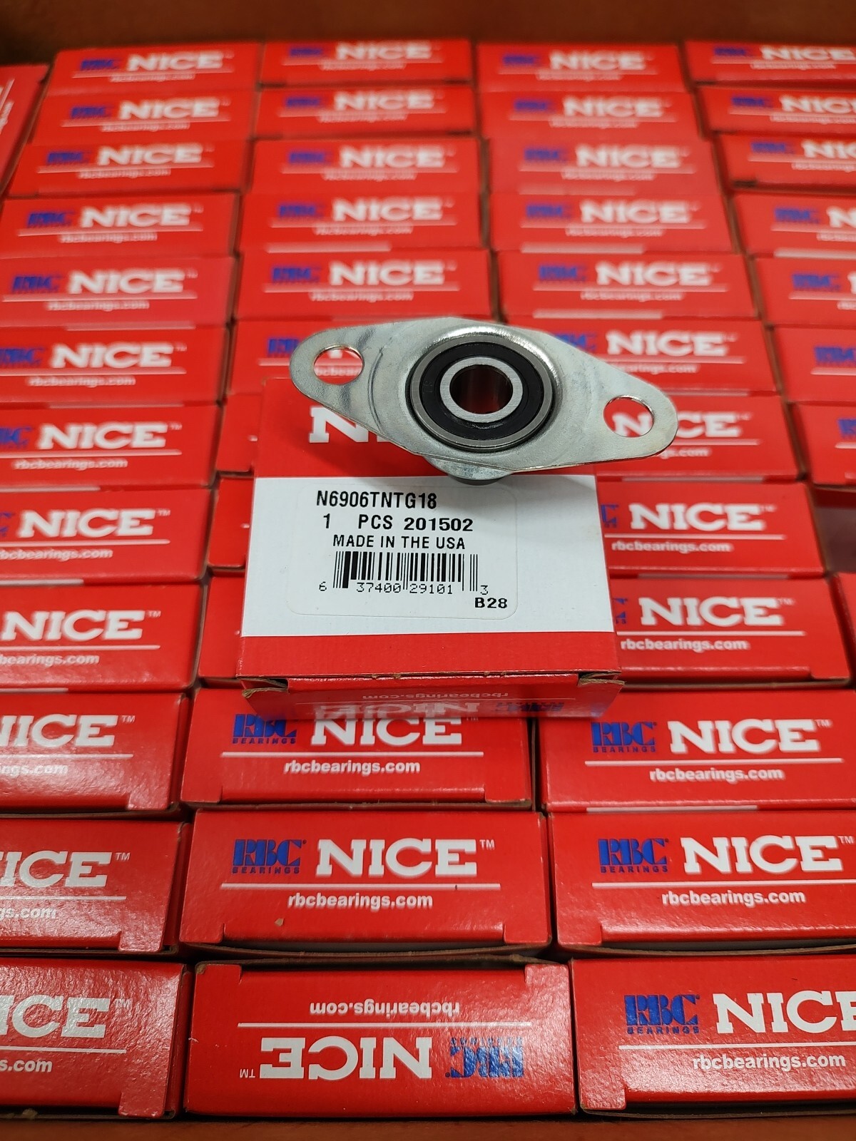 (10 PCS) NEW RBC NICE BEARING N6906 TNTG18 3/8 Bore 2-bolt Flange Made In USA