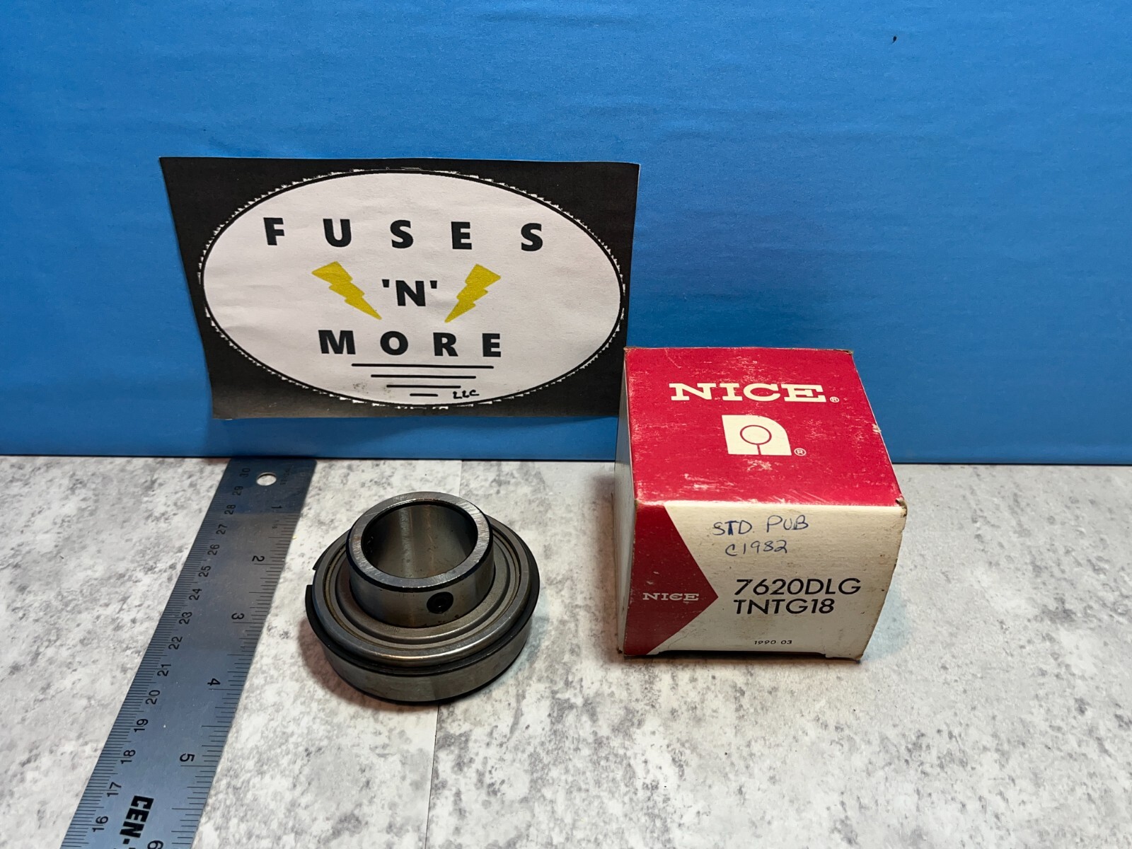 NICE 7620DLG TNTG18- HEAVY DUTY RADIAL BALL BEARING, 1.25″ X 2.5625″ X 1.4170″