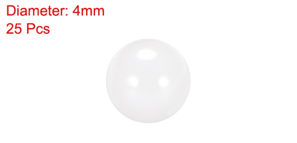 4mm Ceramic Bearing Balls, ZrO2 Zirconium Oxide Ball G5 Precision 25pcs