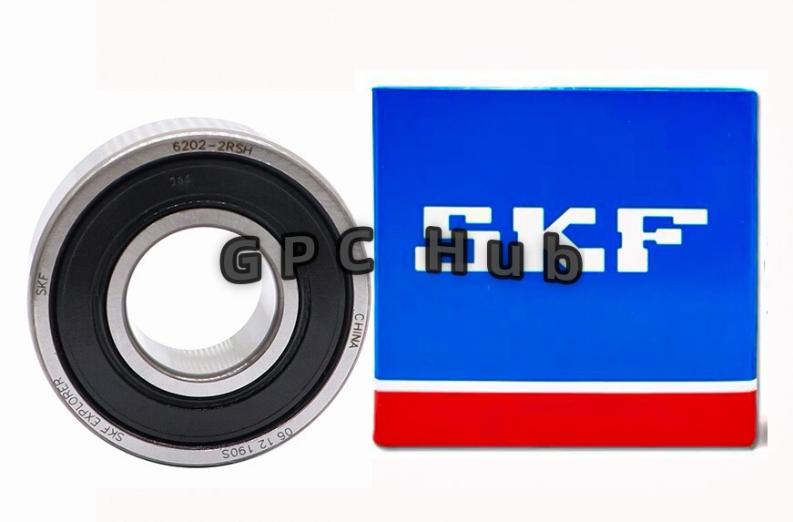 2PC SKF 6202-2RSH 15X35X11MM Double Rubber Seal Bearings 6202-2RS 6202RS