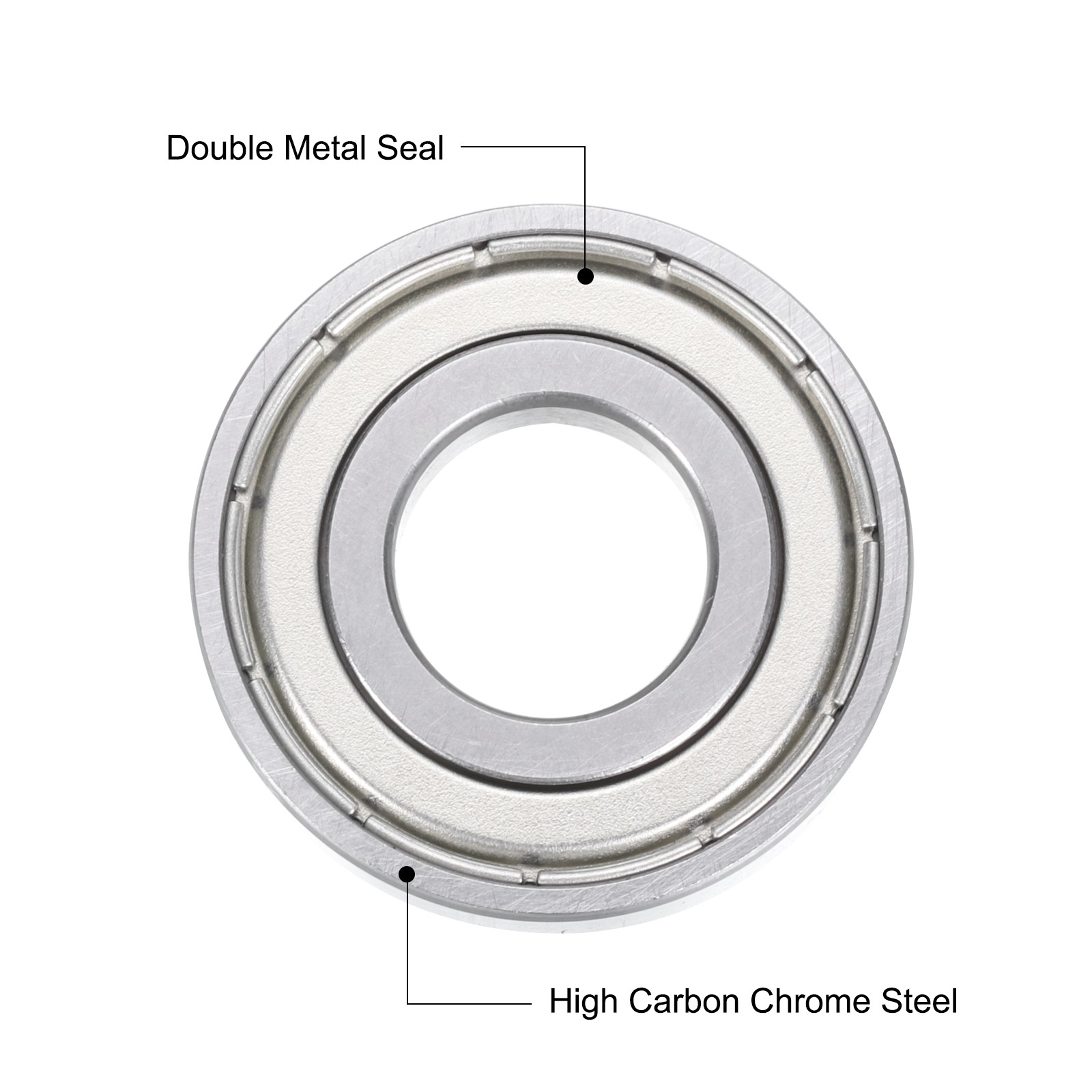 16001-2Z Deep Groove Ball Bearings,12x28x7mm Metal Cover 2 PCS
