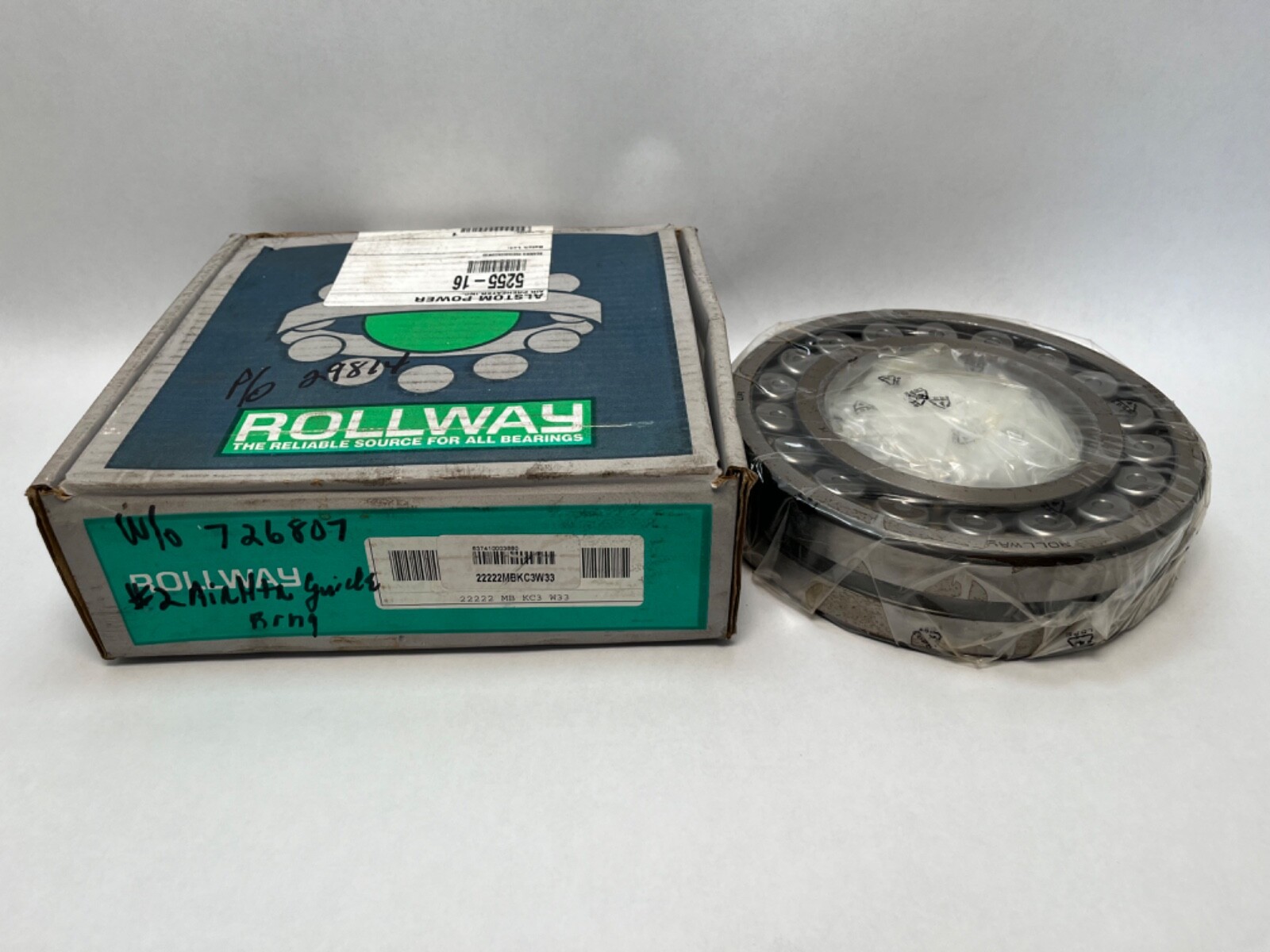 Rollway 22222MBKC3W33 Bearing 110x200x53 mm 22222-MB-K-C3-W33