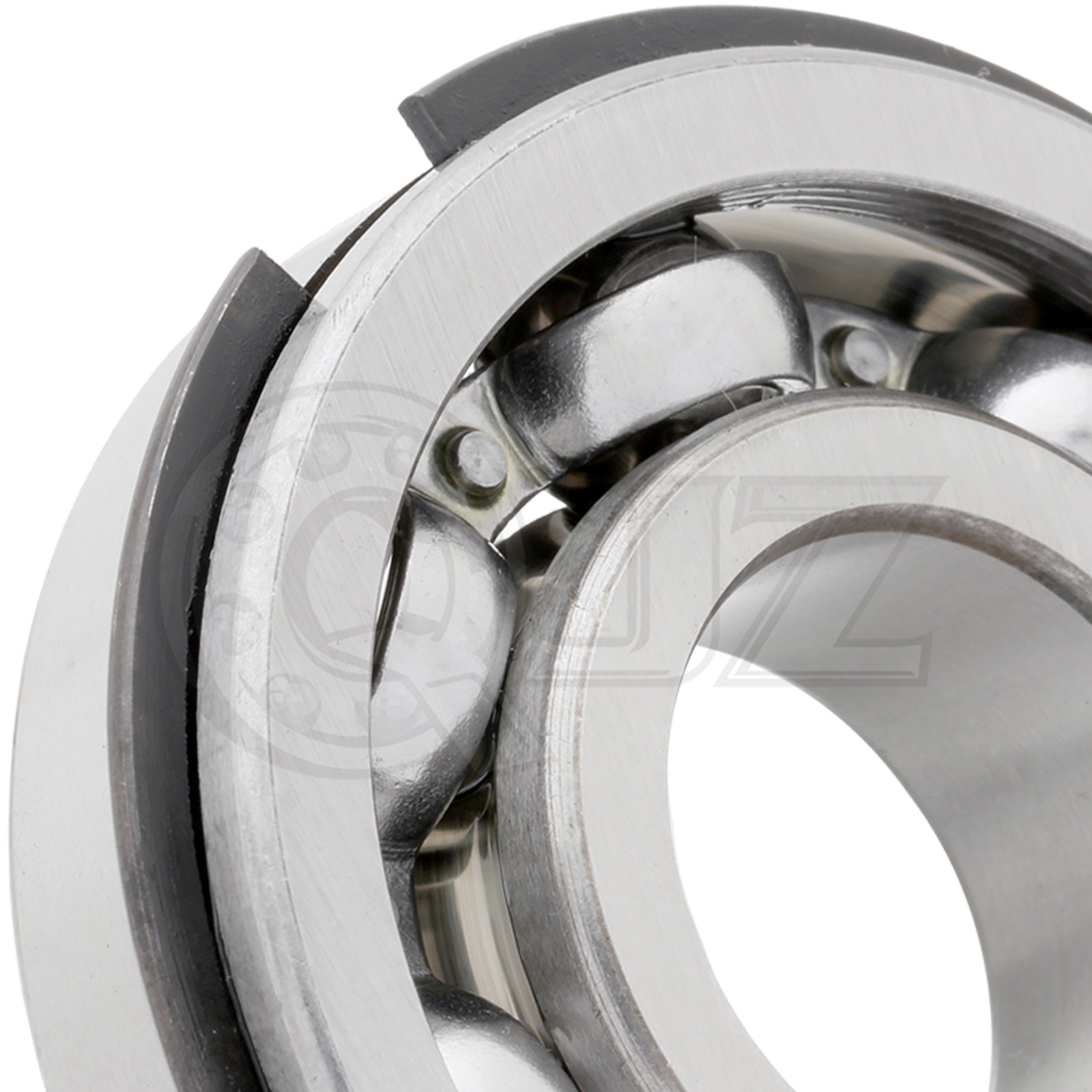 [Qty.8] 6305-OPEN Deep Groove Bearing W/ Snap-Ring [25mm ID x 62mm OD x 17mm W]