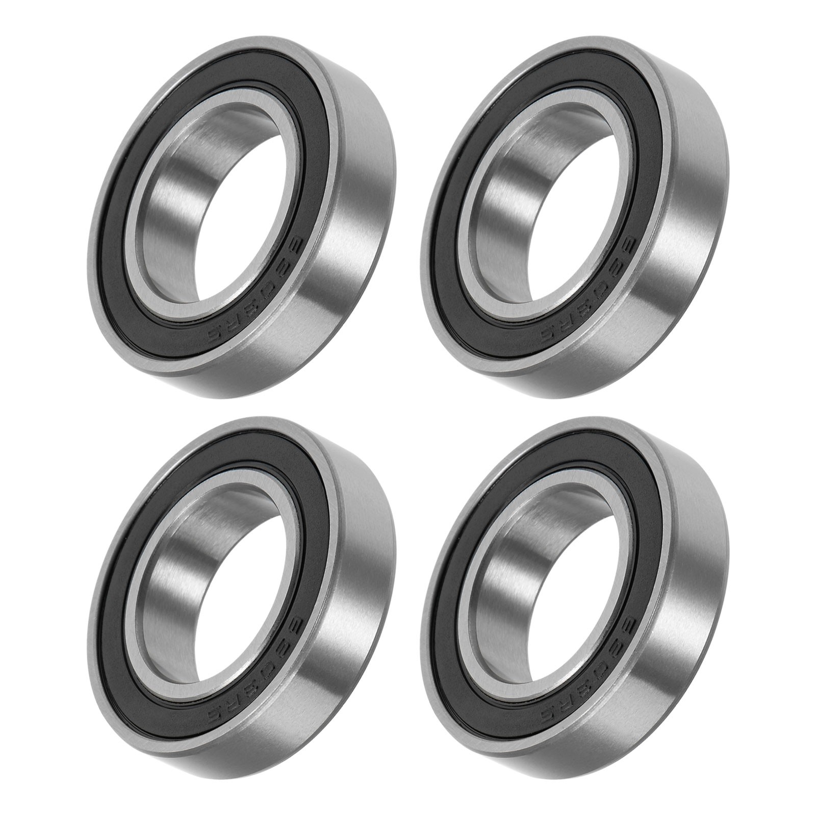 6903-2RS, 17mmx30mmx7mm, 4Pcs, Carbon Steel Double Sealed Industrial Bearings