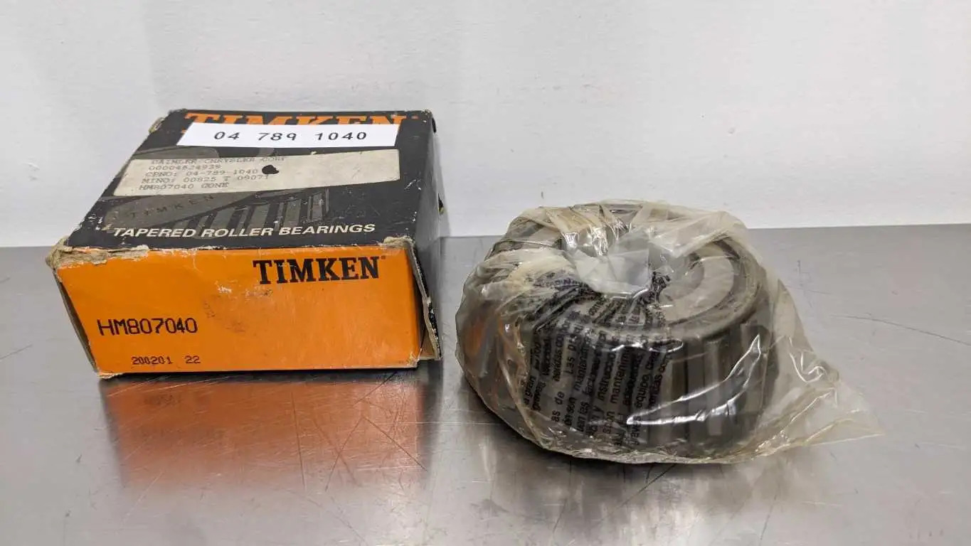 Timken HM807040 Tapered Roller Bearing 1-3/4″ ID .75″ Wide 1.75″ B-OD 1.89″ F-OD