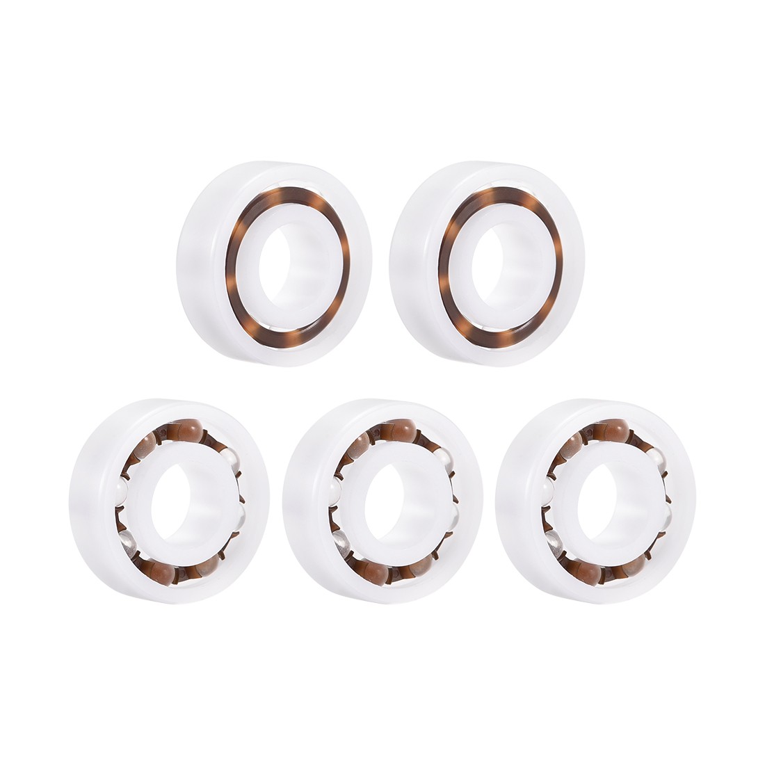 698 Plastic Bearings 8x19x6mm Glass Ball Nylon Cage 5pcs