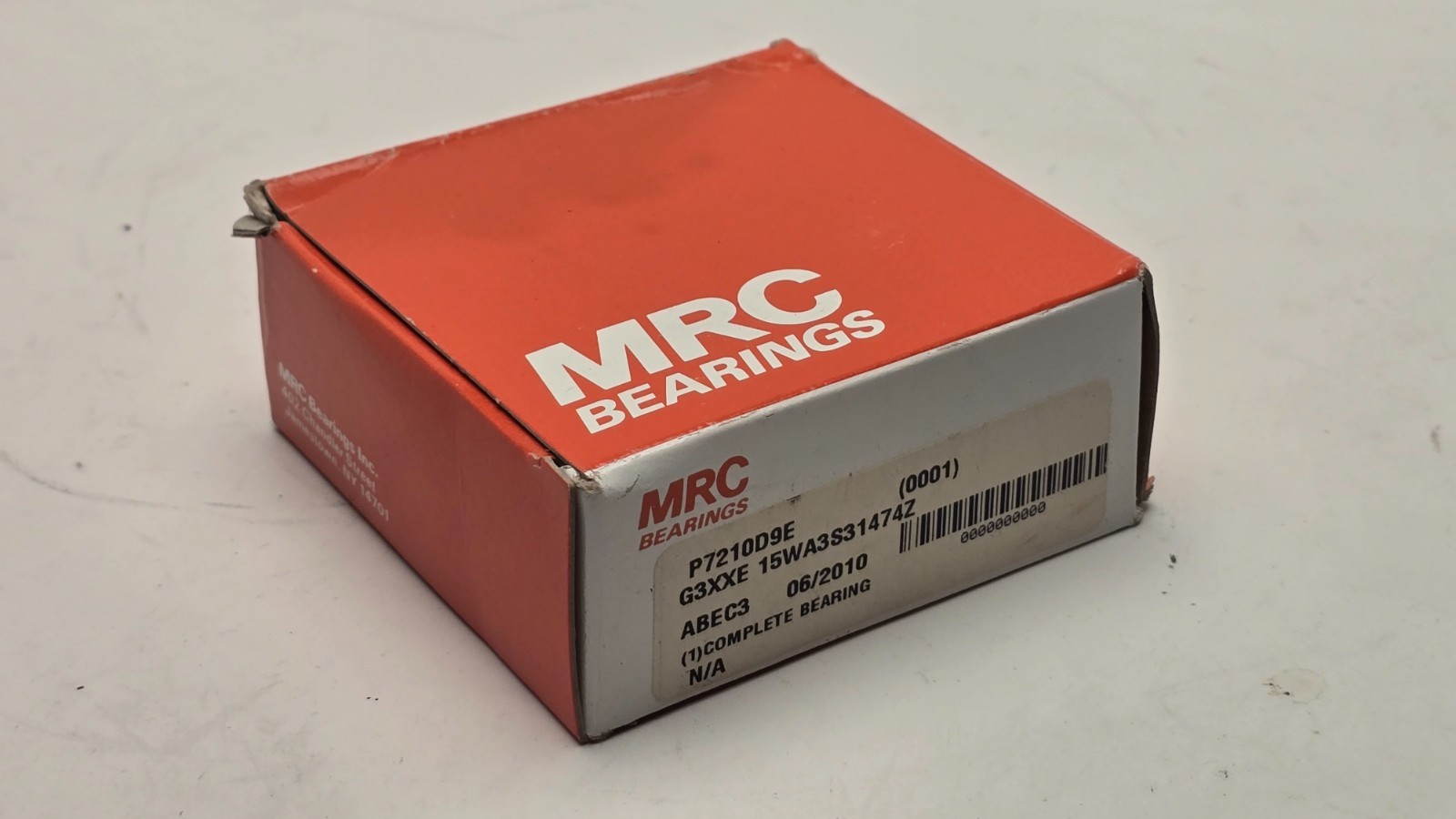 MRC P7210D9E Matched Angular Contact Bearing Set 50mm ID 90mm OD 22.4mm Width