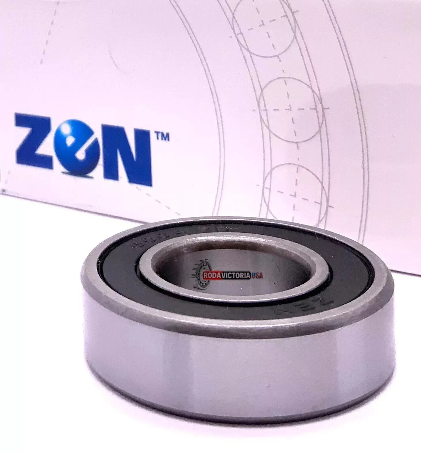 ZEN 6005 2RS 1″ Ball Bearing Rubber Sealed Special Bore 25.4 mm 25.4x47x12 mm