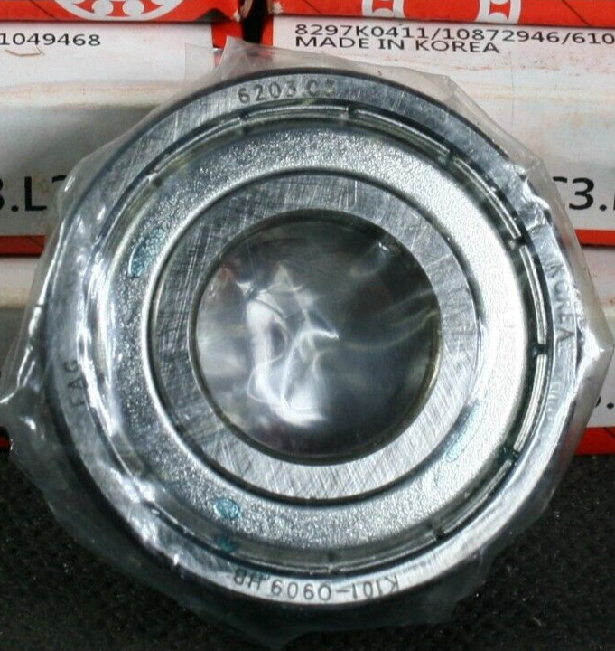 One (1) FAG 6203-2ZR-L38 C3 Deep Groove Bearing 17 MM Bore NEW