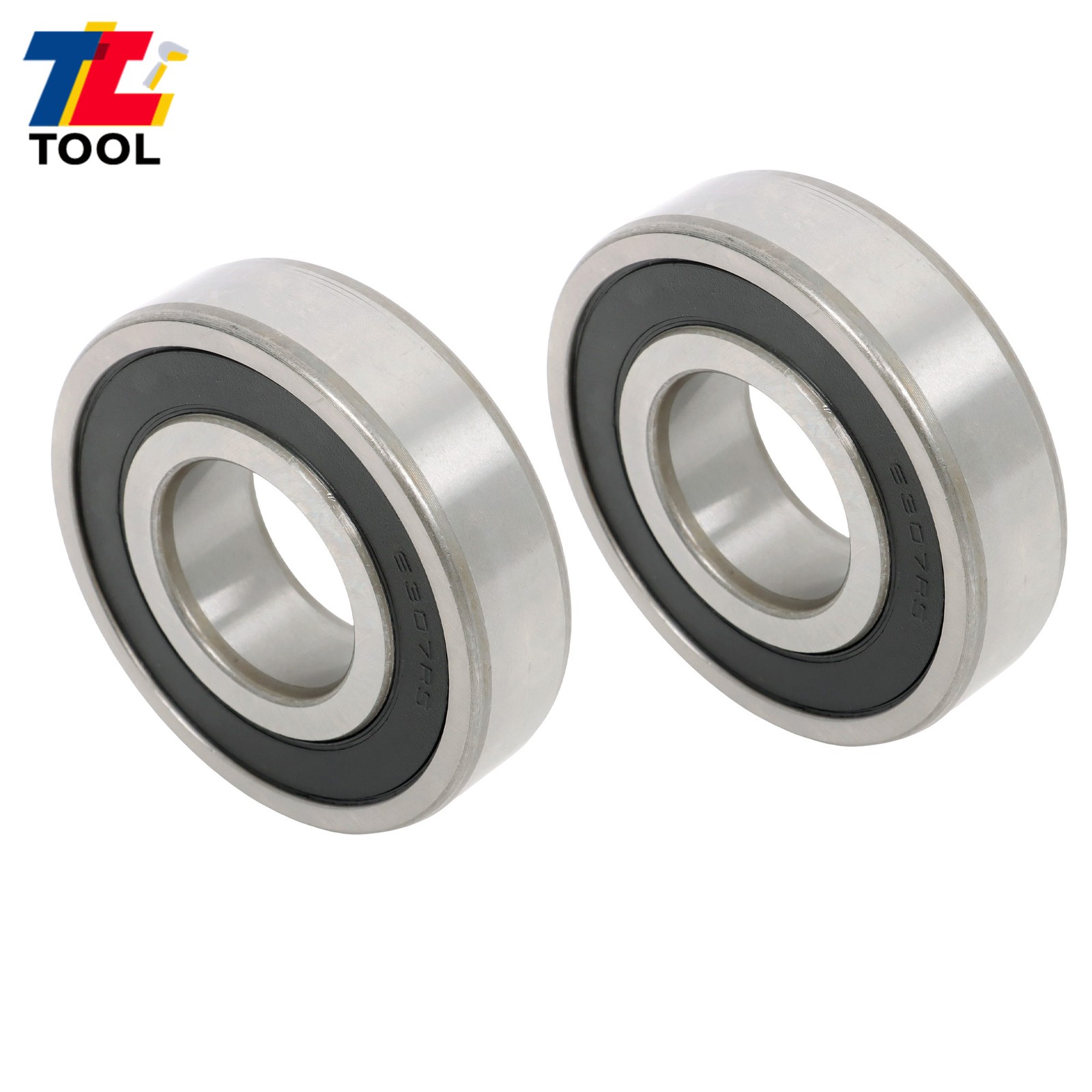 Industrial 6307-2RS Ball Bearing 2 Pack 35x80x21mm Rubber Seal
