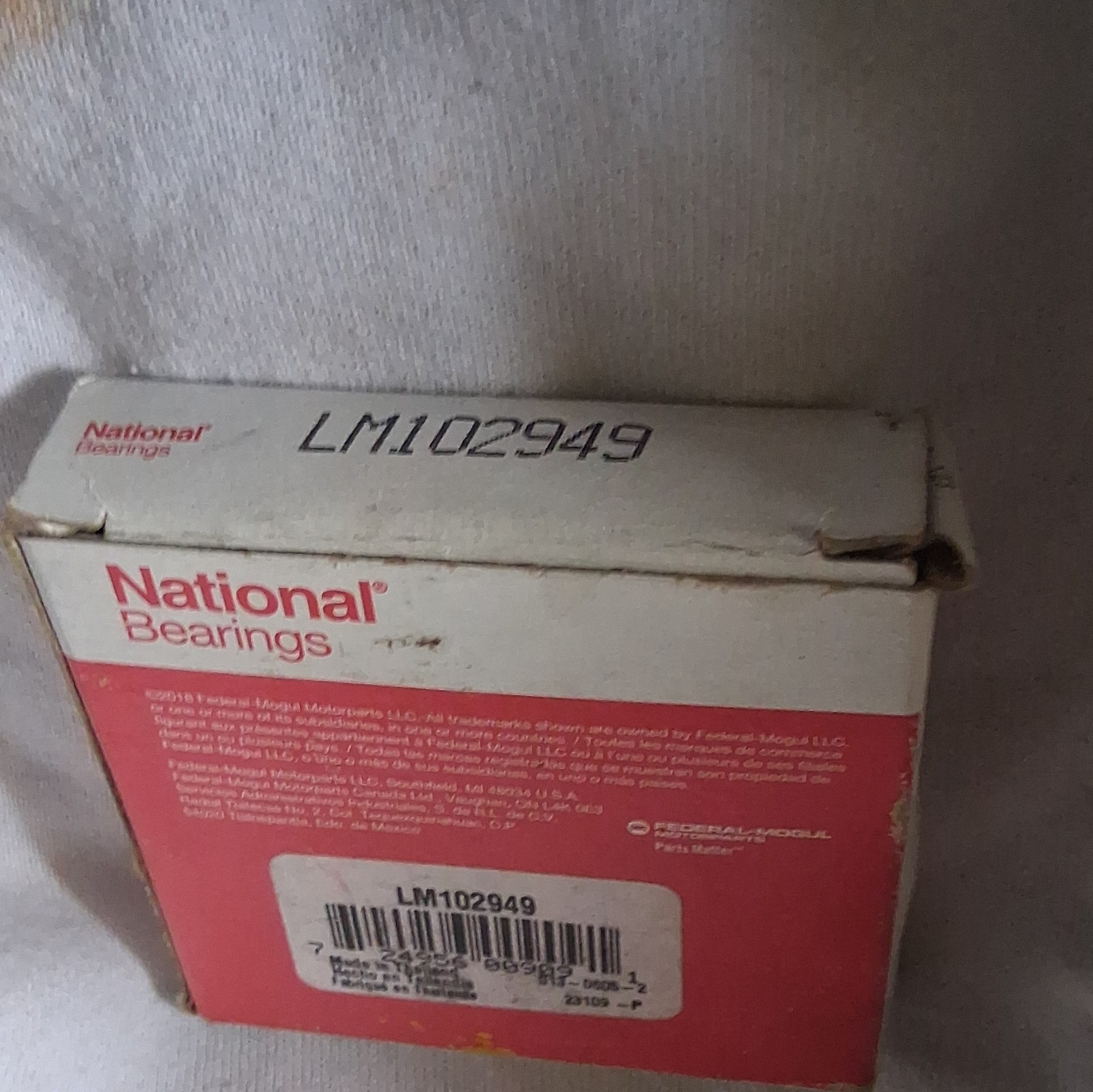 National LM102949 Tapered Roller Bearing Steel 50mm ID 90mm OD 22mm W