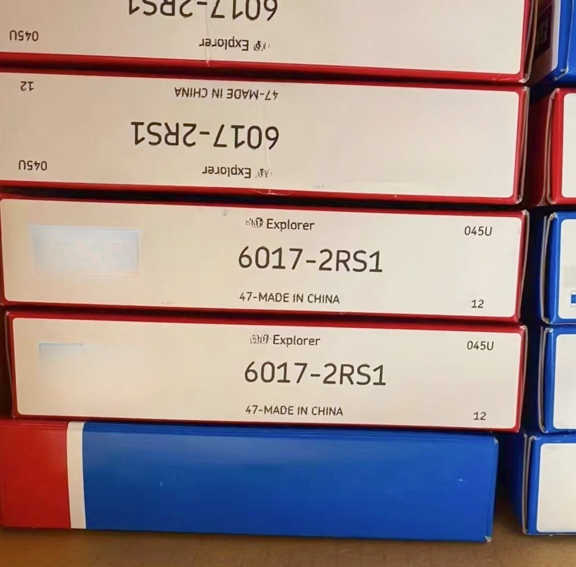 1PC SKF 6017-2RS1 single row deep groove ball bearing New