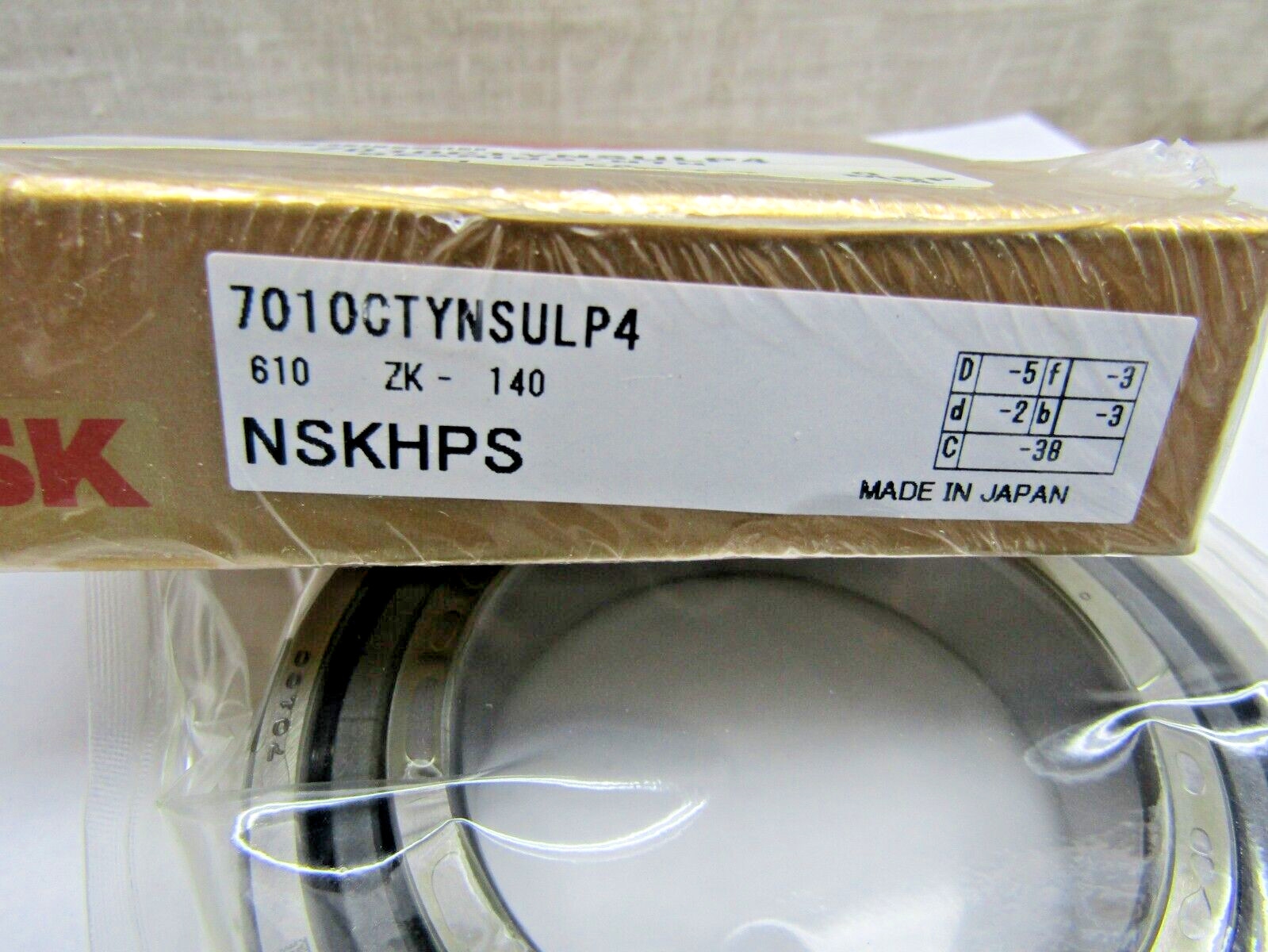 NSK 7010CTYNSULP4 50mm x 80mm X 18mm Precision Bearing Universally Matchable
