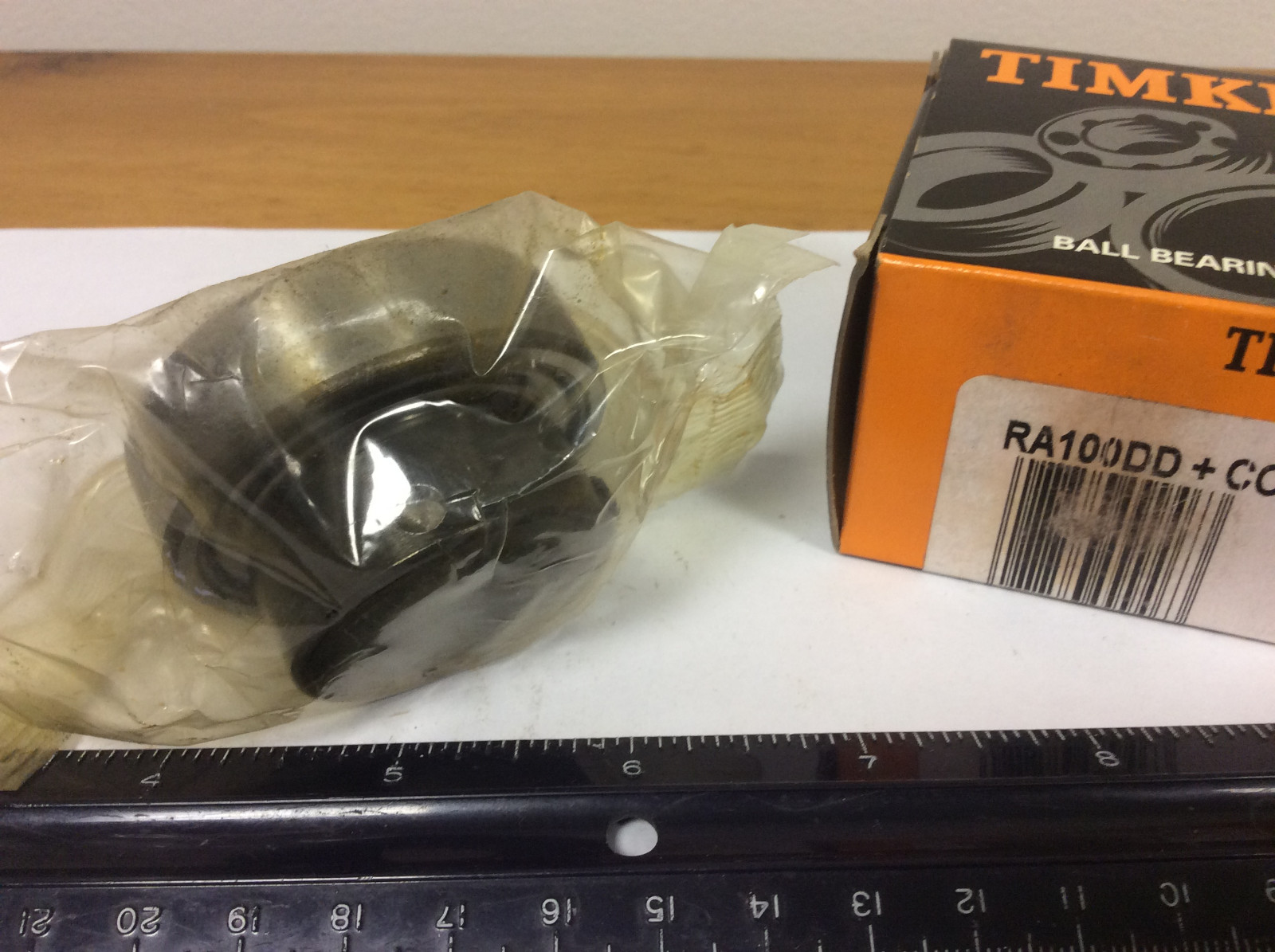 New Timken RA100DD +COL Insert Bearing, 1.000″ Bore, 52mm OD, 21.44mm Width