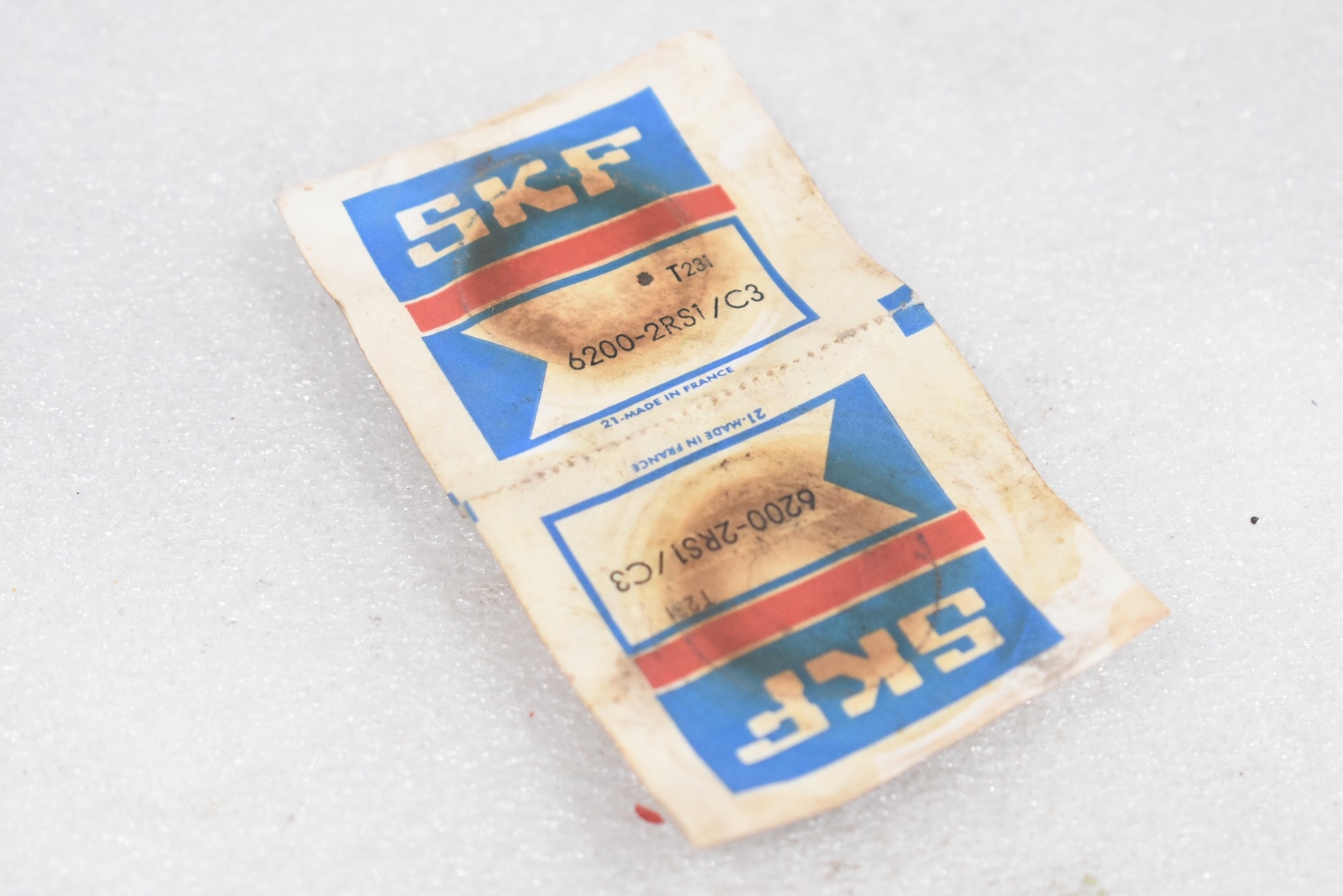 SKF 6200-2RS1/C3 BALL BEARING, SINGLE ROW, DOUBLE SEALED, (LOT OF 2)