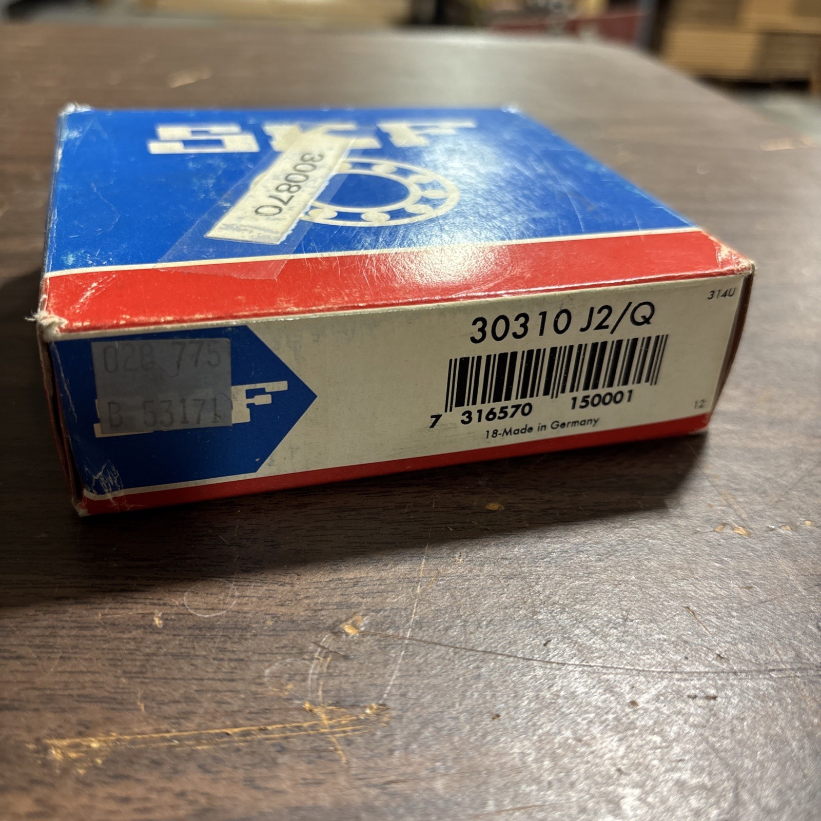 SKF30310 J2/QTapered Roller Bearing Assembly SKF 30310