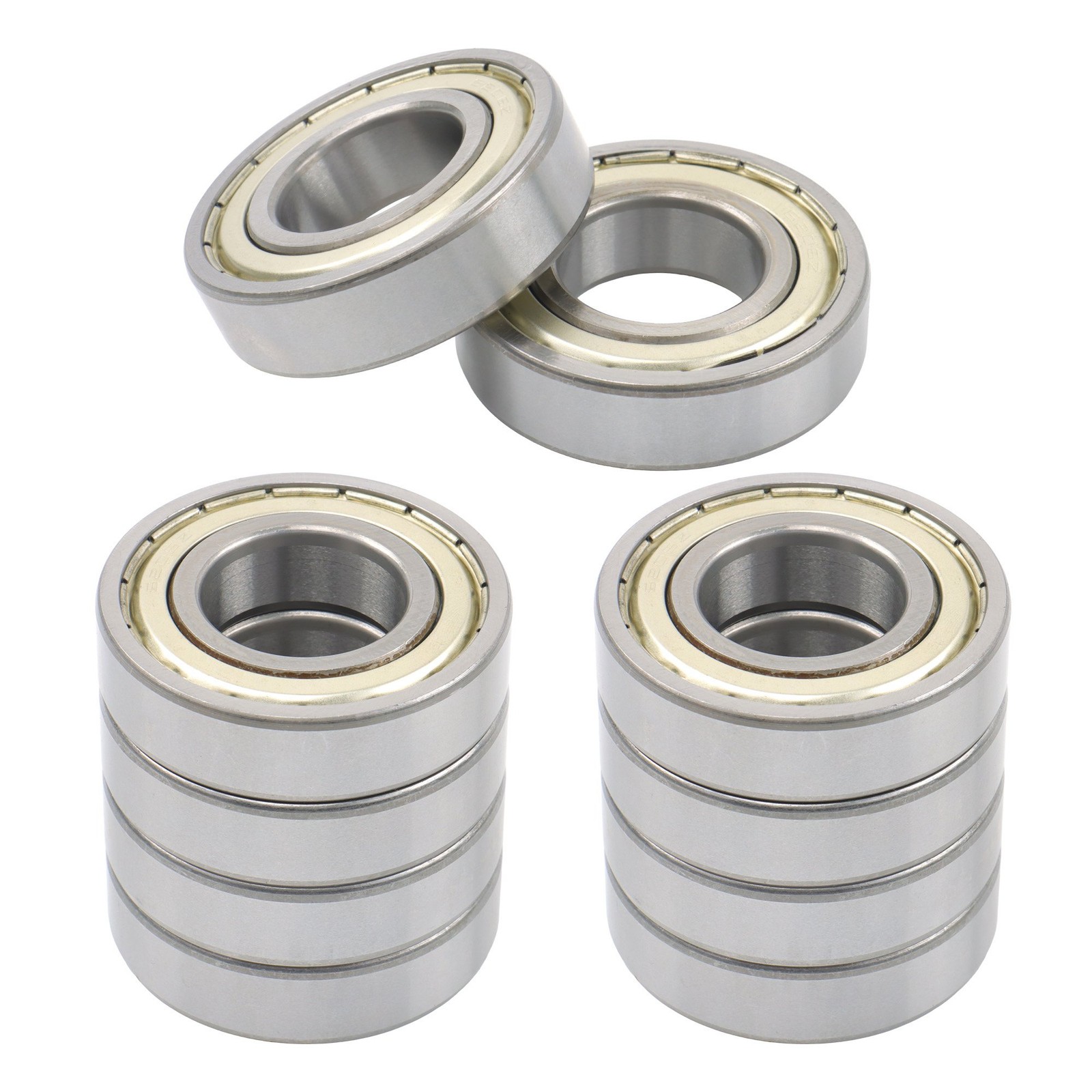 6206-ZZ Ball Bearing 30x62x16mm 10 Pcs Premium Metal Shielded Deep Groove